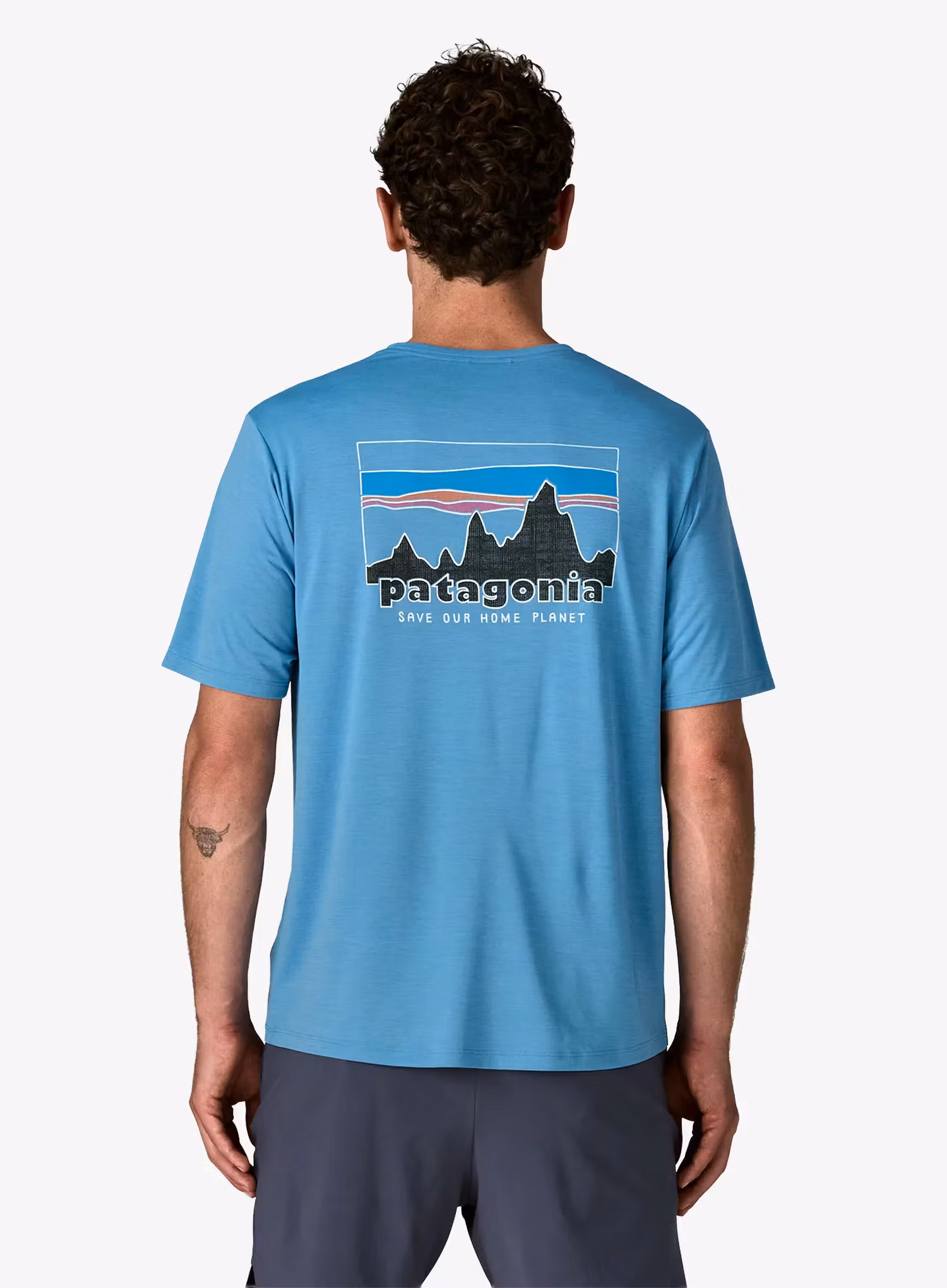 Majica Patagonia Cap Cool Daily Shirt 73 Skyline - shore blue/l.shore blue x-dye