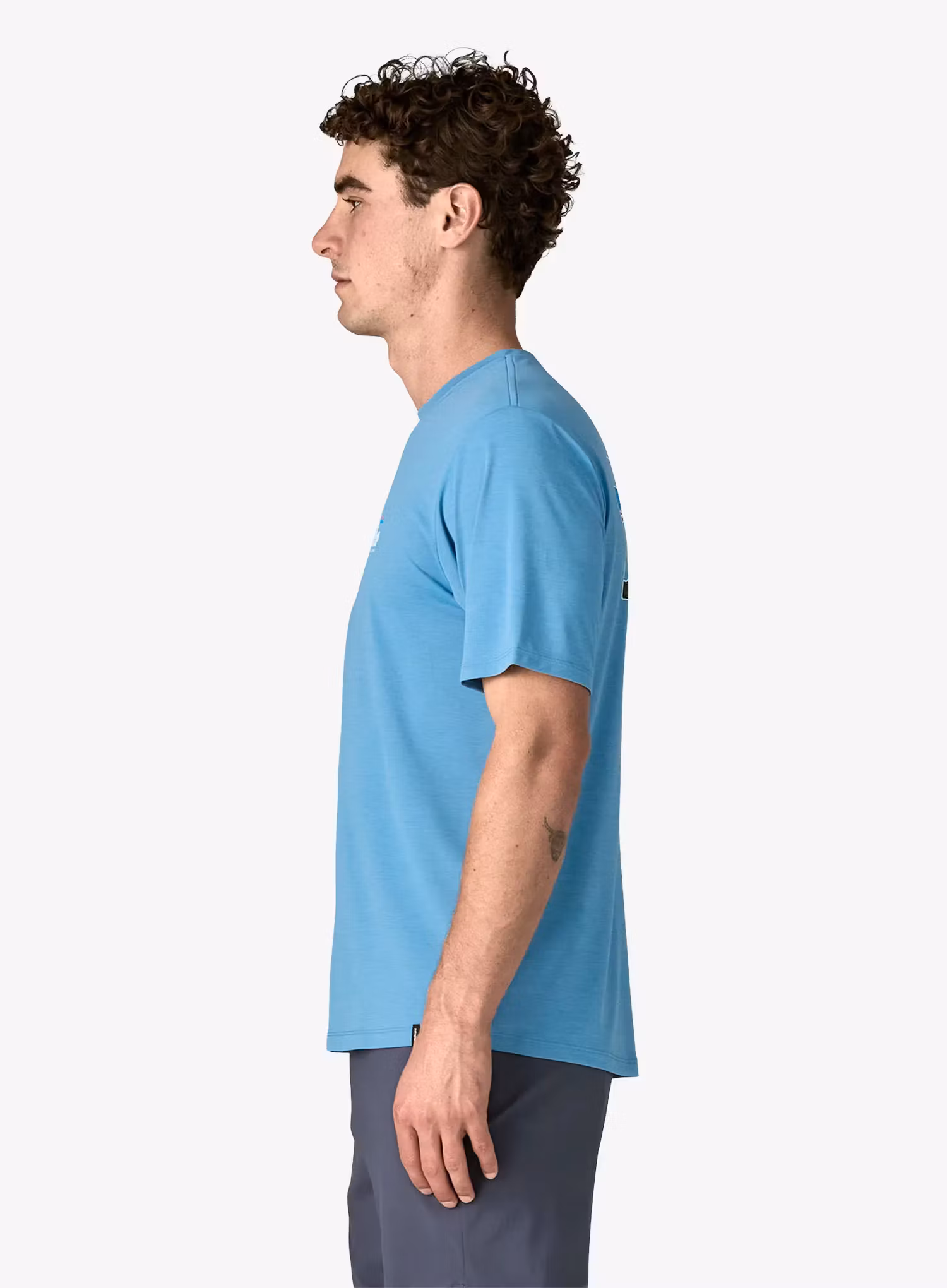 Majica Patagonia Cap Cool Daily Shirt 73 Skyline - shore blue/l.shore blue x-dye
