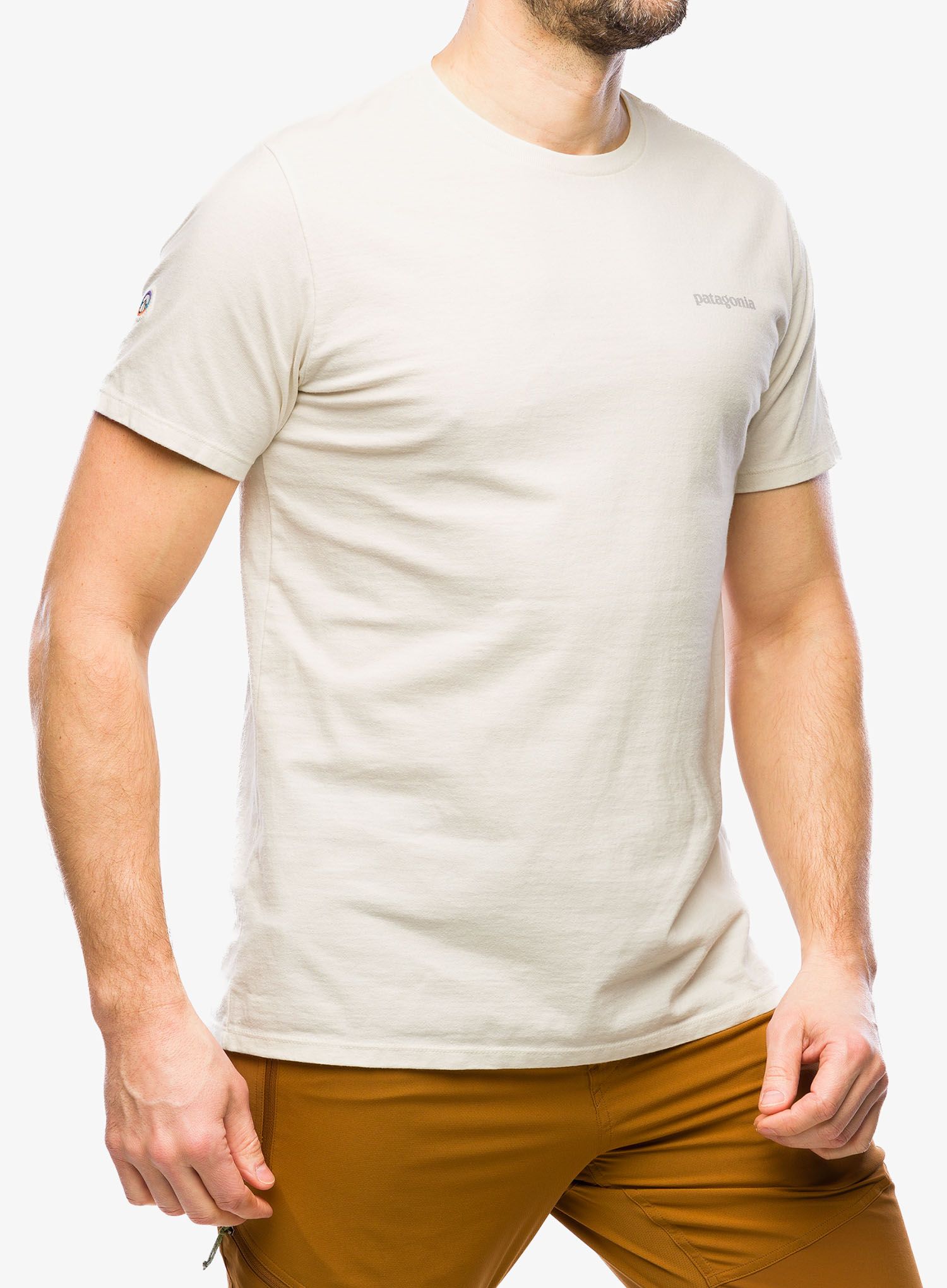 Majica Patagonia Fitz Roy Ivon Responsibili-Tee - birch white