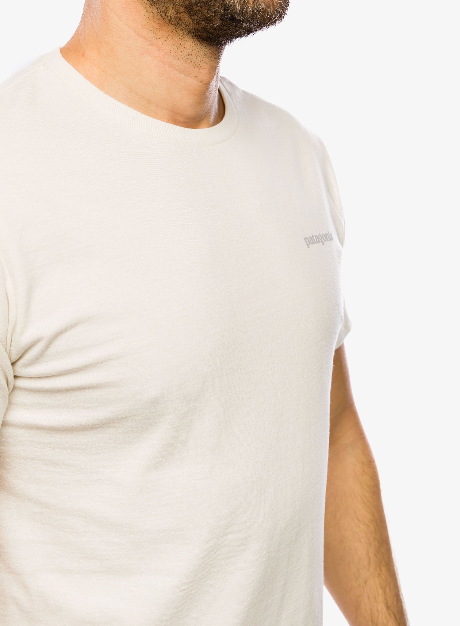 Majica Patagonia Fitz Roy Ivon Responsibili-Tee - birch white