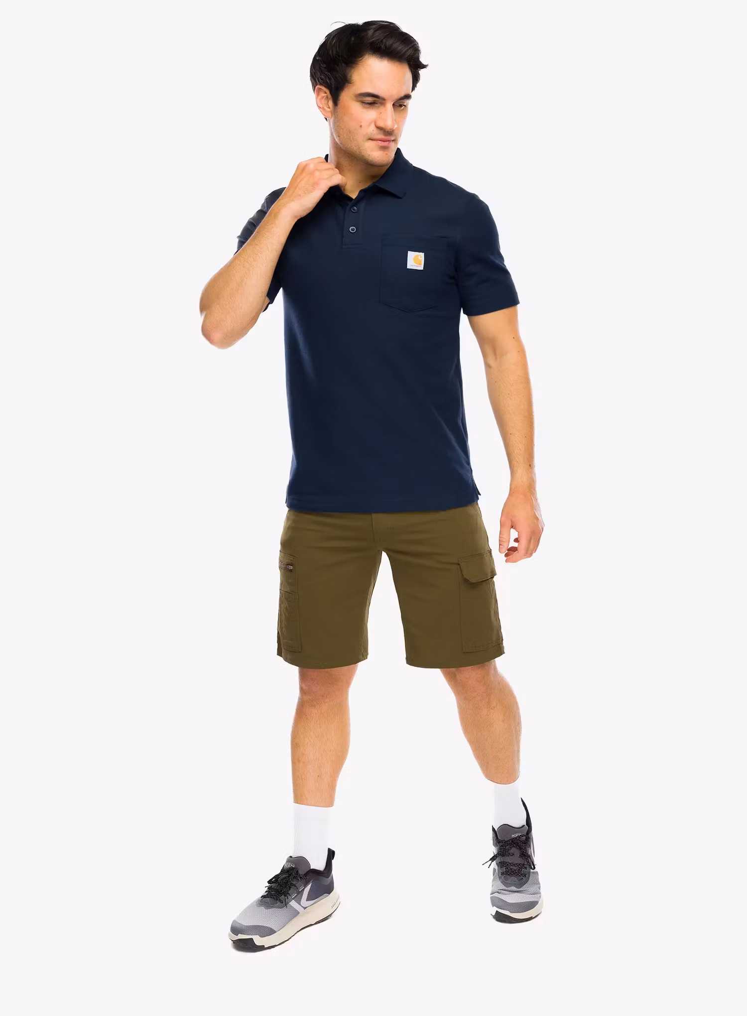 Polo majica Carhartt Loose Polo - navy