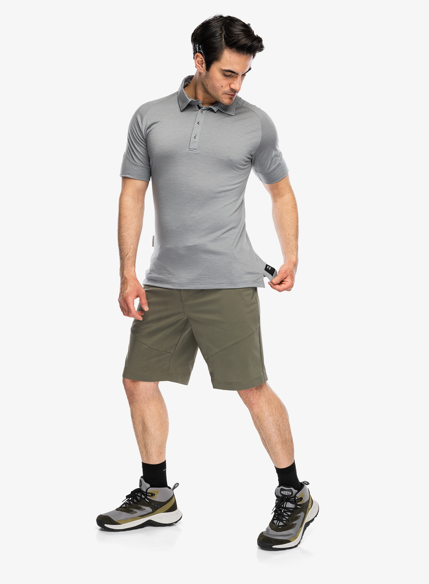 Polo majica Sensor Merino Active Polo Tee SS - gray