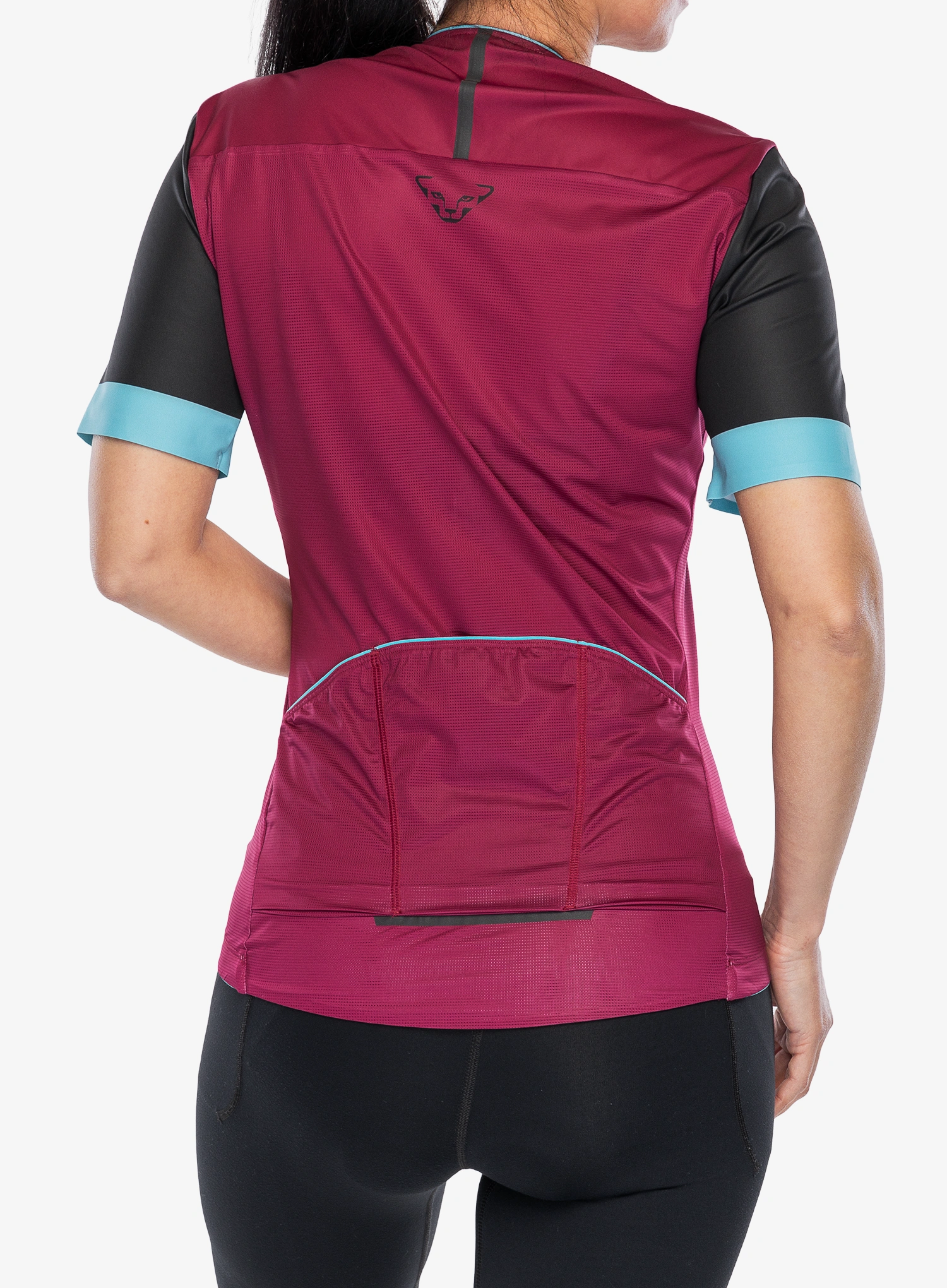Ženska kolesarska majica Dynafit Ride Light Full Zip Shirt - beet red