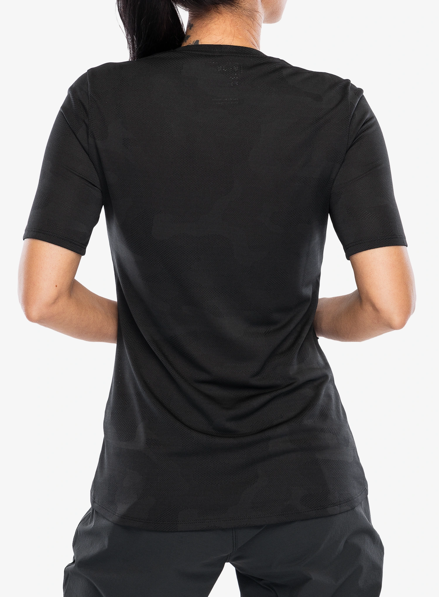 Ženska kolesarska majica Fox Ranger Tru Dri SS Jersey - black