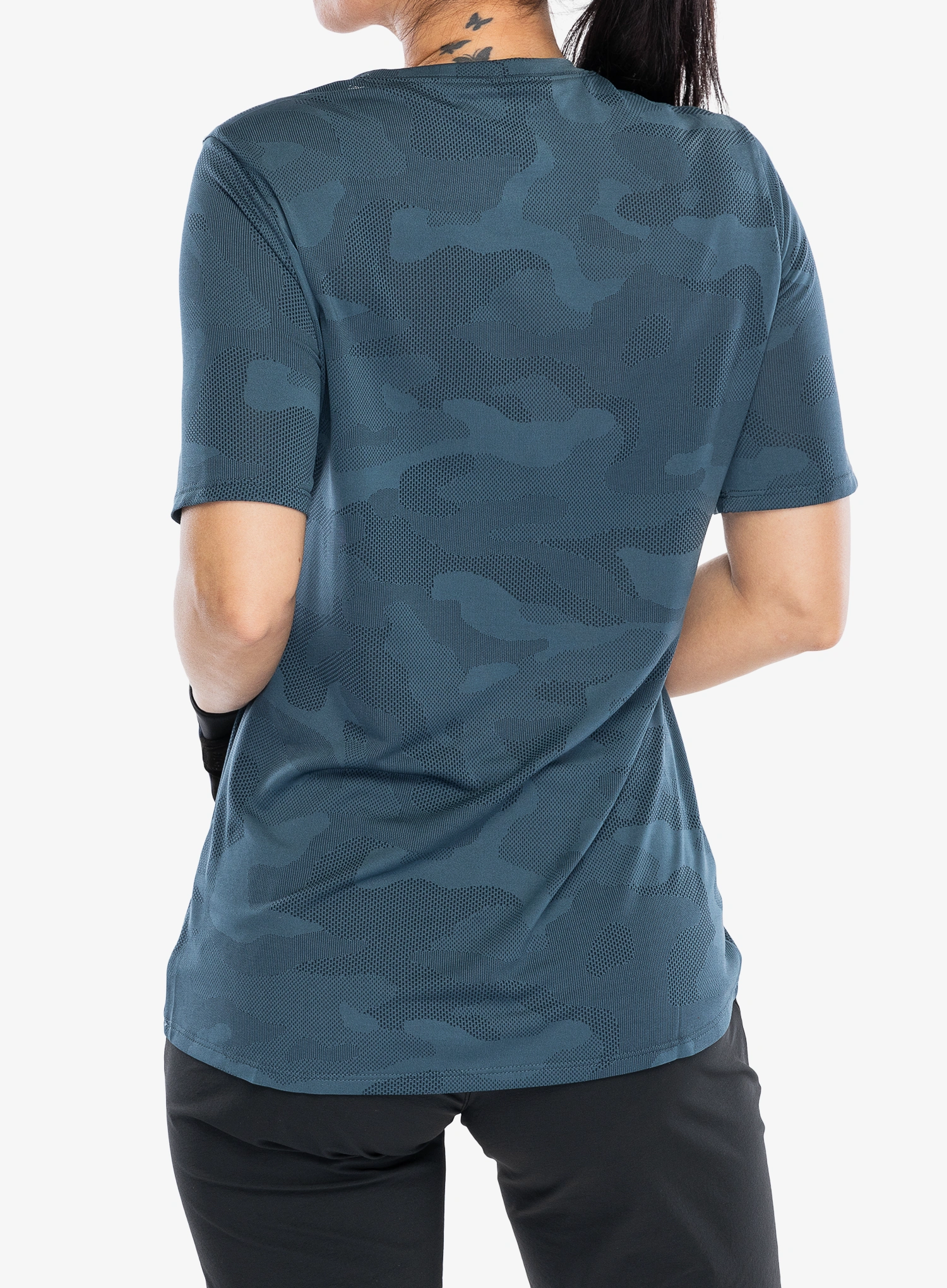 Ženska kolesarska majica Fox Ranger Tru Dri SS Jersey - dark vintage