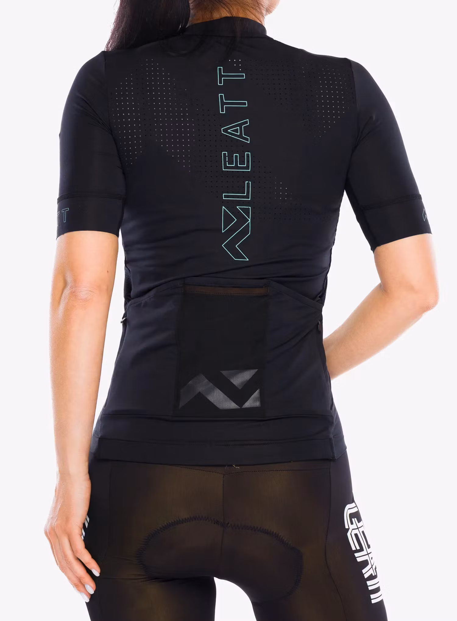 Ženska kolesarska majica Leatt Jersey MTB Endurance 5.0 - black/black