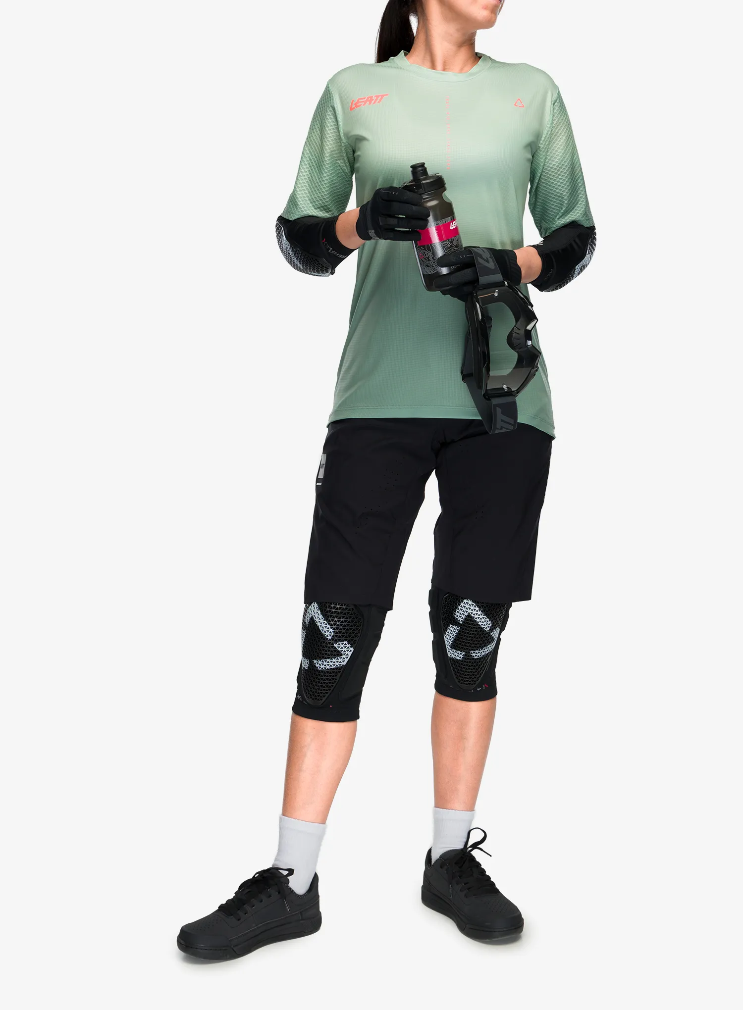 Ženska kolesarska majica Leatt MTB Trail 3.0 - mist green
