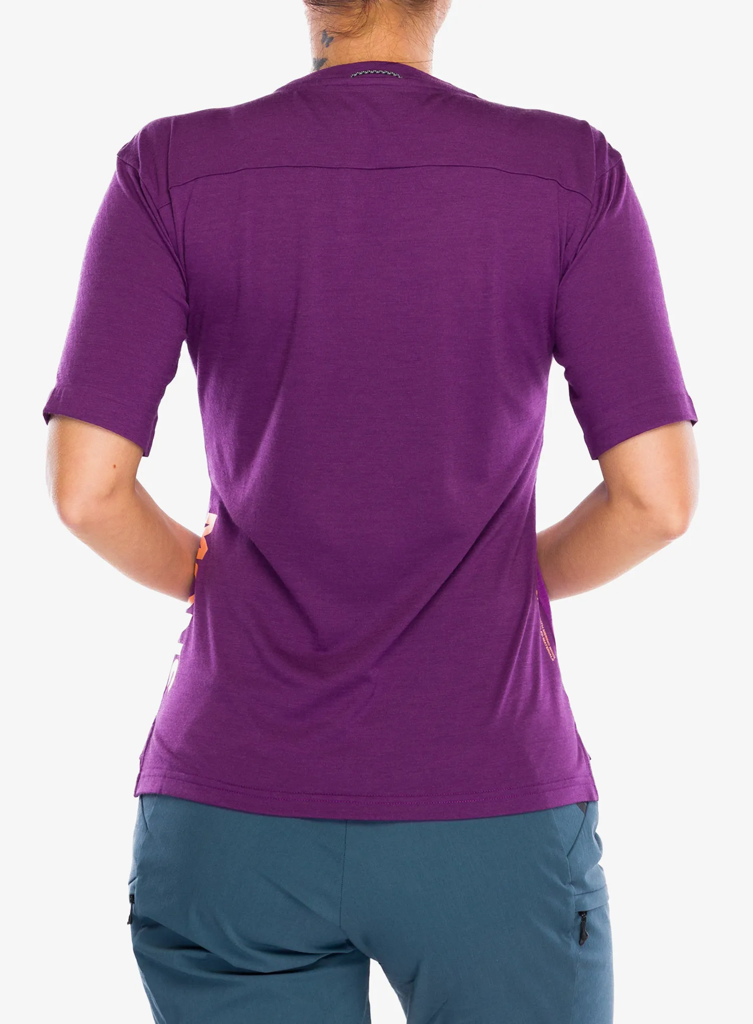 Ženska kolesarska majica Mons Royale Diversion Merino Bike Jersey Short Sleeve - violet/berry