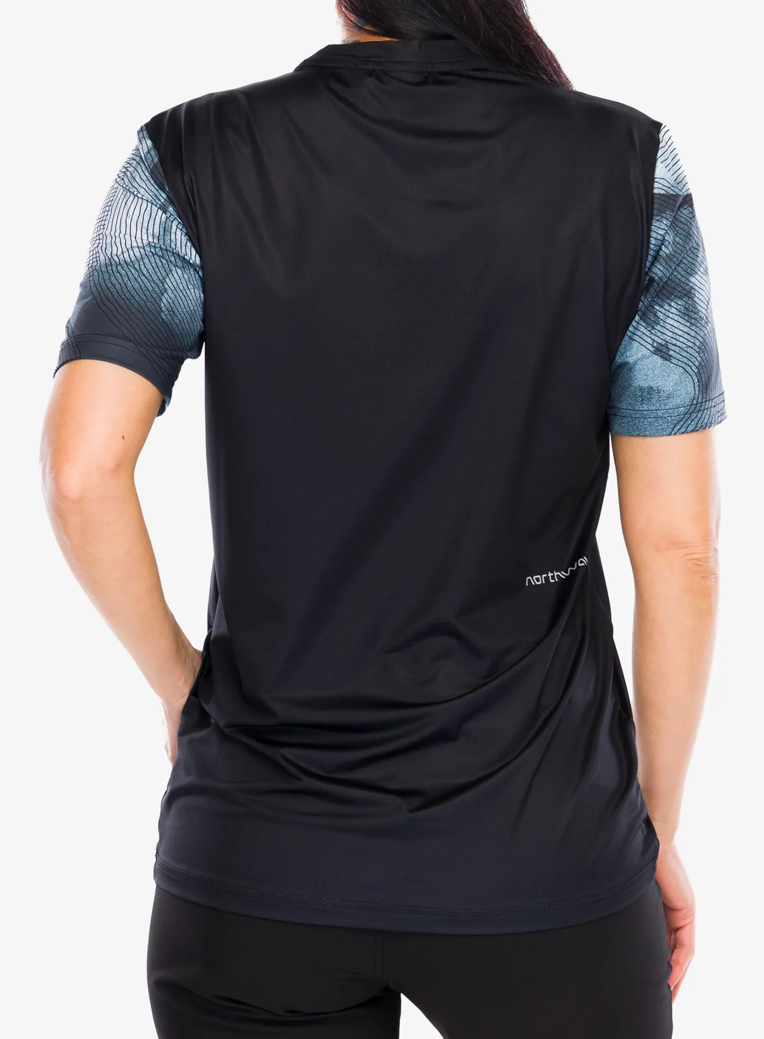 Ženska kolesarska majica Northwave Xtrail 2 Woman Jersey Short Sleeve  - black