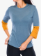 Ženska kolesarska majica Patagonia Merino 3/4 Sleeve Bike Jersey - utility blue
