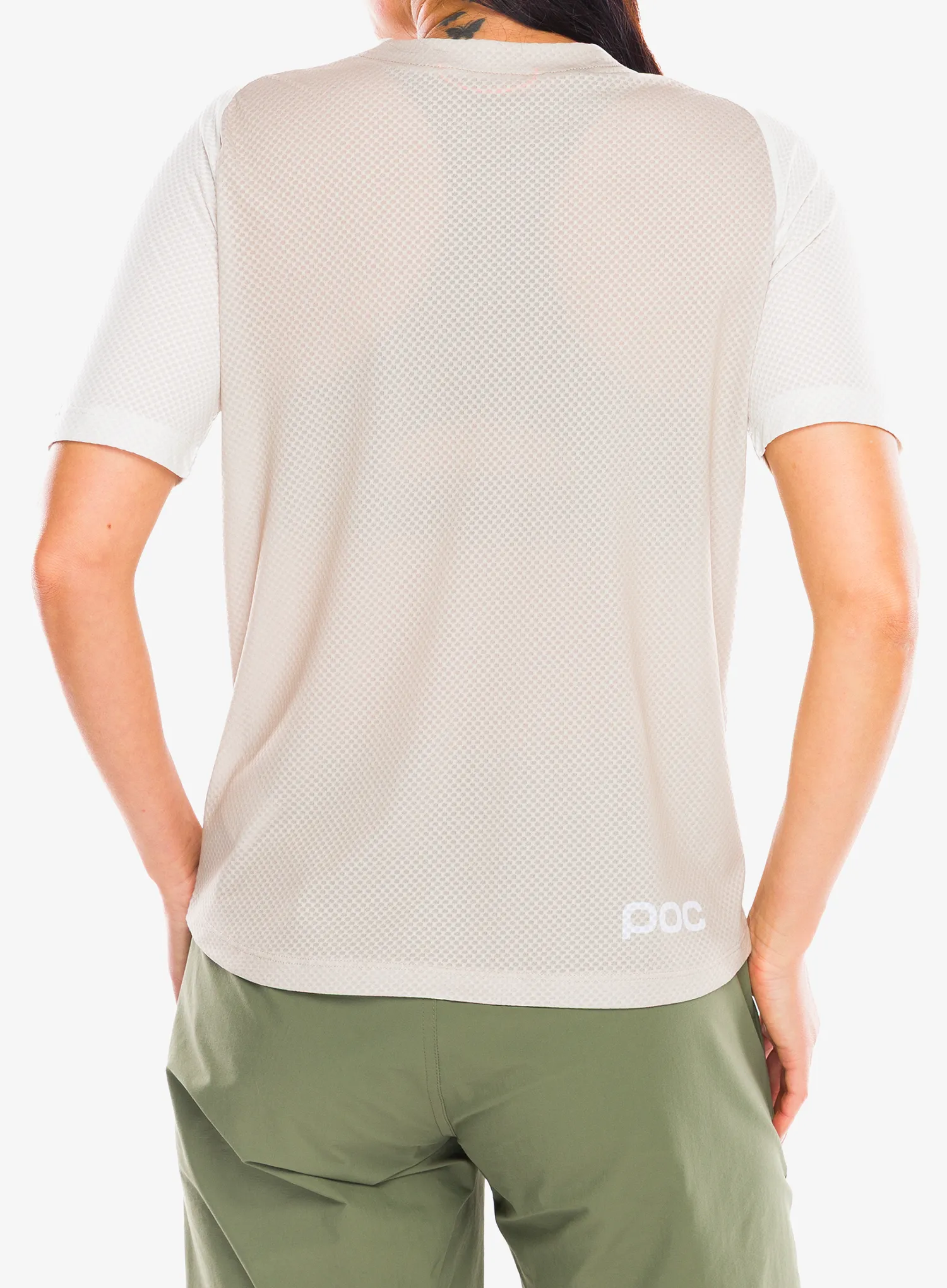Ženska kolesarska majica POC Motion Air S/S Jersey - okenite off white