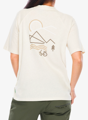 Ženska kolesarska majica Vaude Cyclist Casual Shirt - ecru