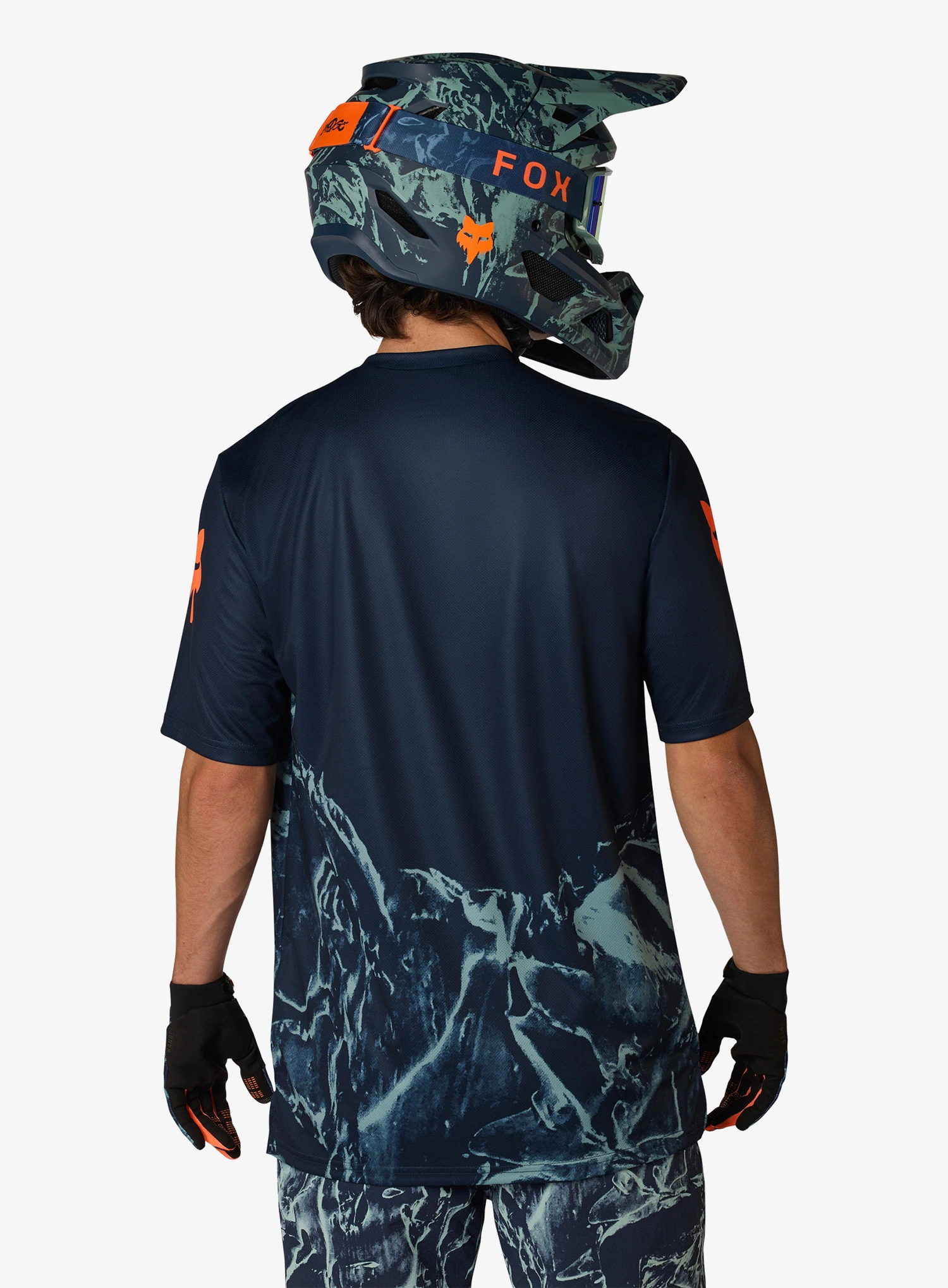Kolesarska majica Fox Ranger SS Jersey Img Print - arctic blue