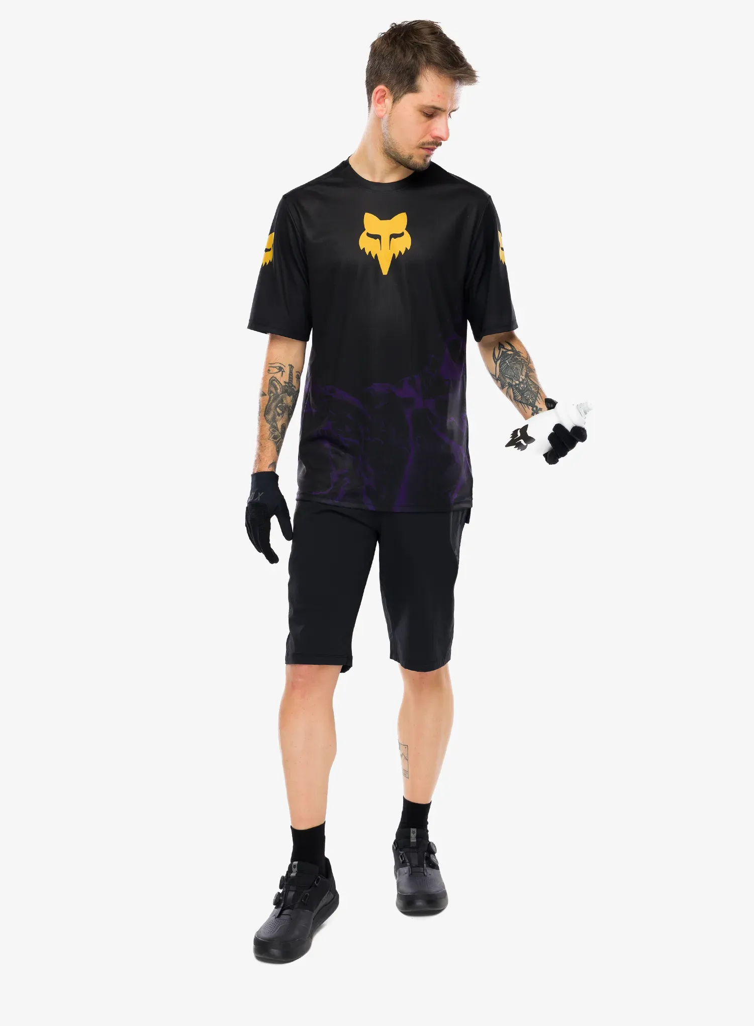 Kolesarska majica Fox Ranger SS Jersey Img Print - plum