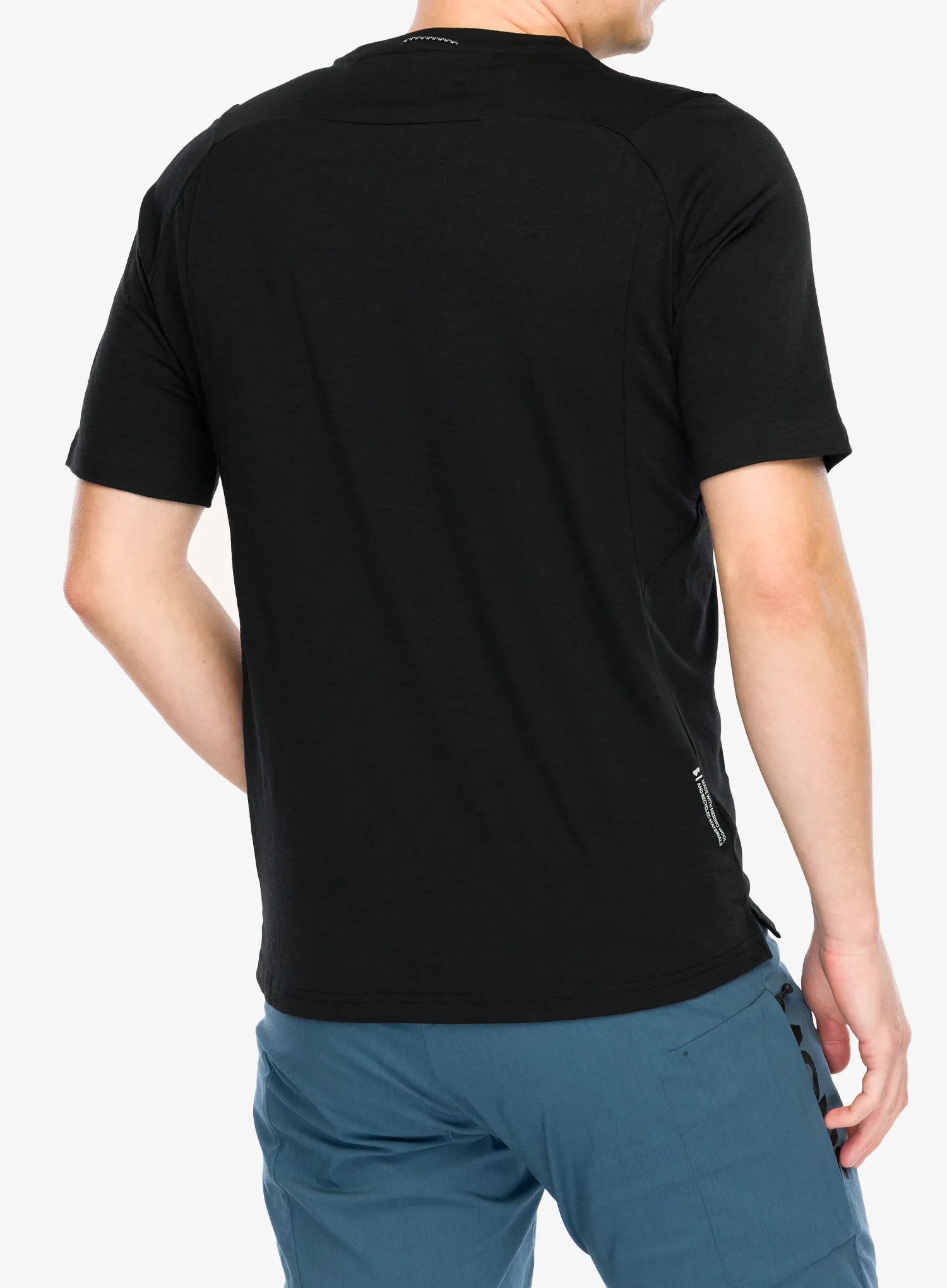 Kolesarska majica Mons Royale Diversion Merino Bike Jersey Short Sleeve - black