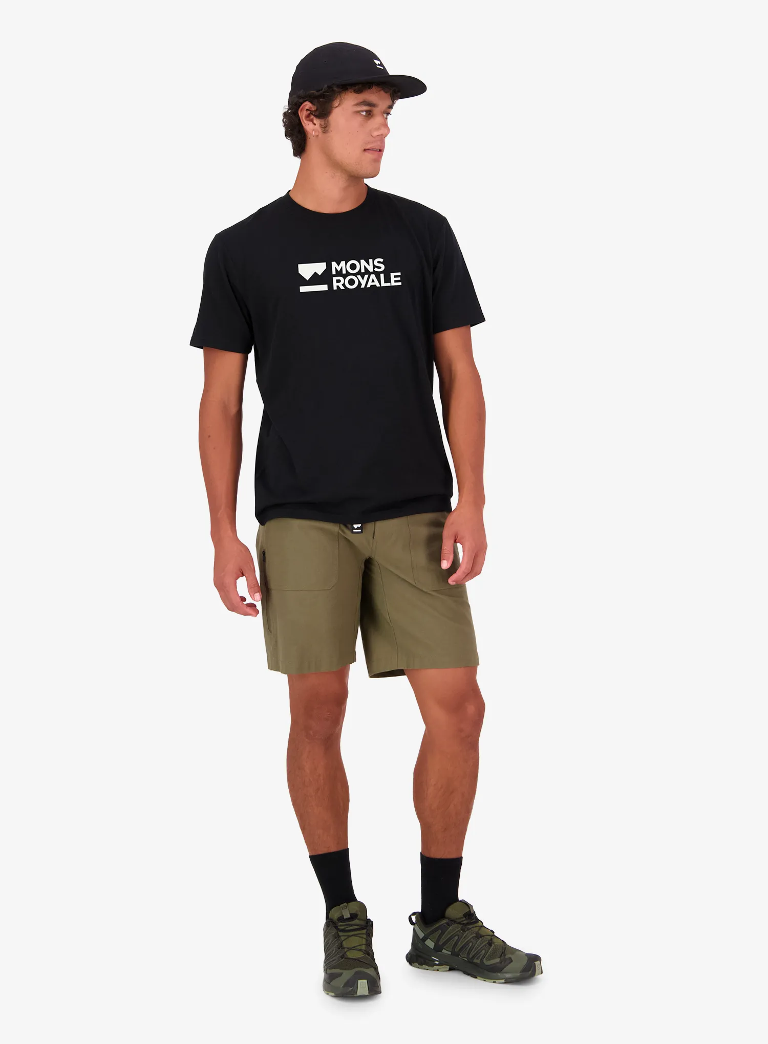 Kolesarska majica Mons Royale Icon Merino T-Shirt - black