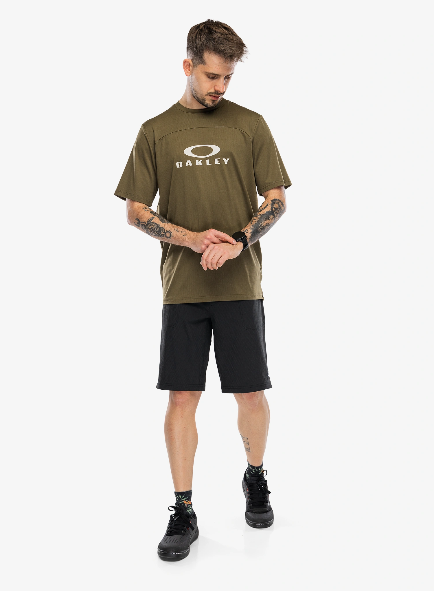 Kolesarska majica Oakley Free Ride Rc SS Jersey - army green