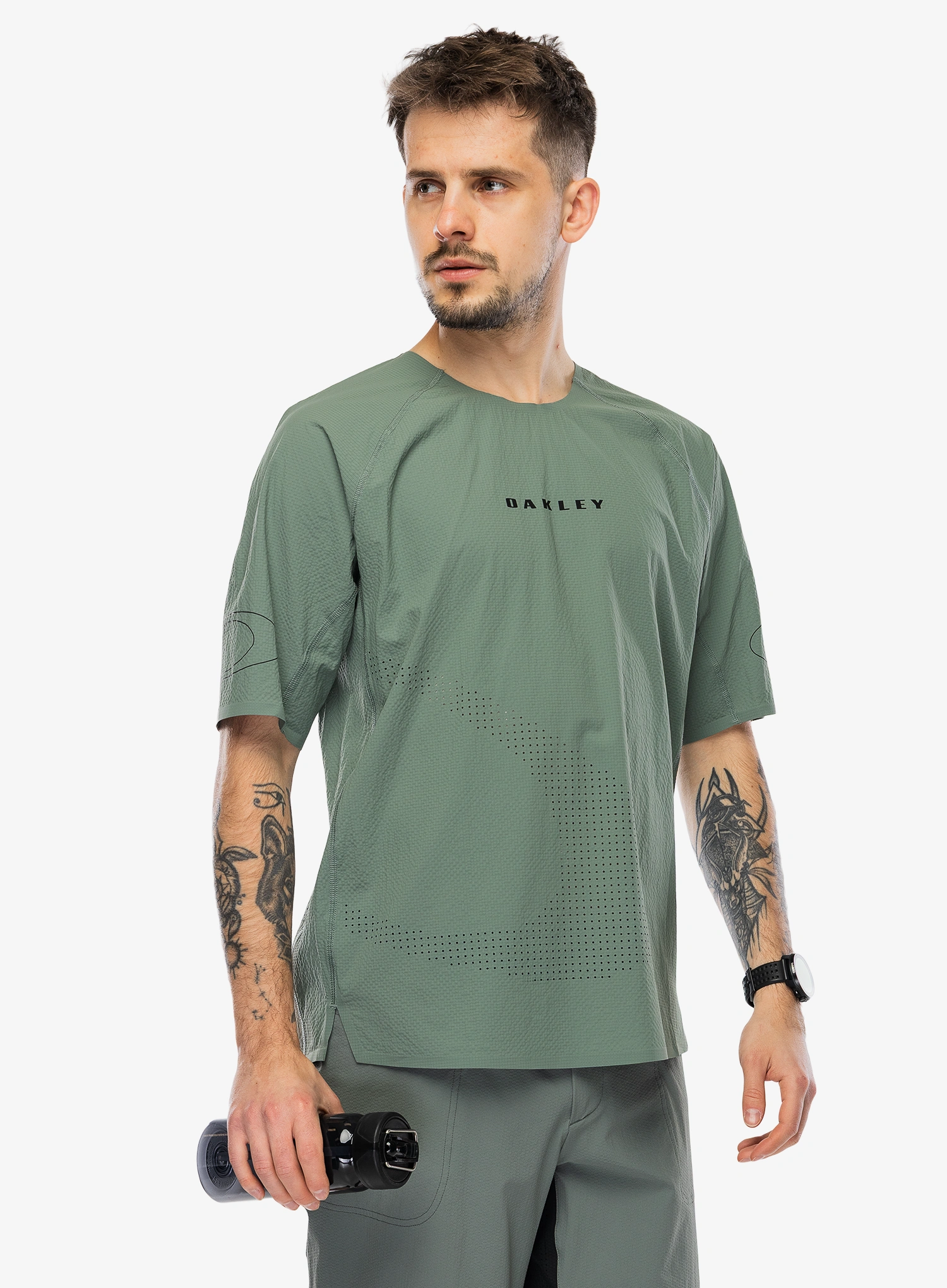Kolesarska majica Oakley Seeker Whip SS Jersey - aviator green