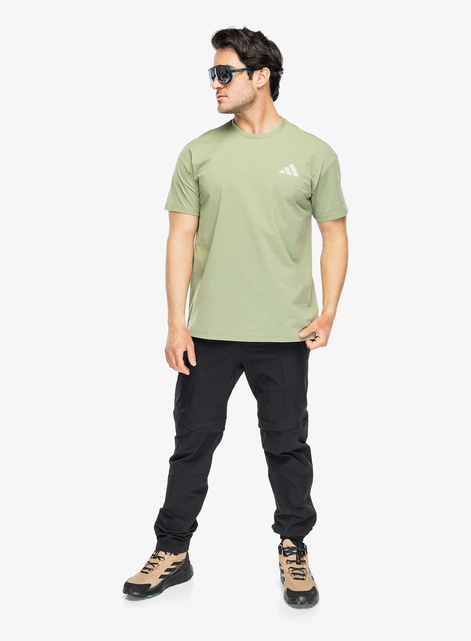 Športna majica adidas TERREX Xploric Climacool Graphic T-shirt - tent green