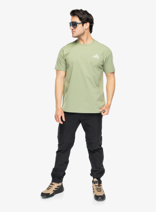 Športna majica adidas TERREX Xploric Climacool Graphic T-shirt - tent green