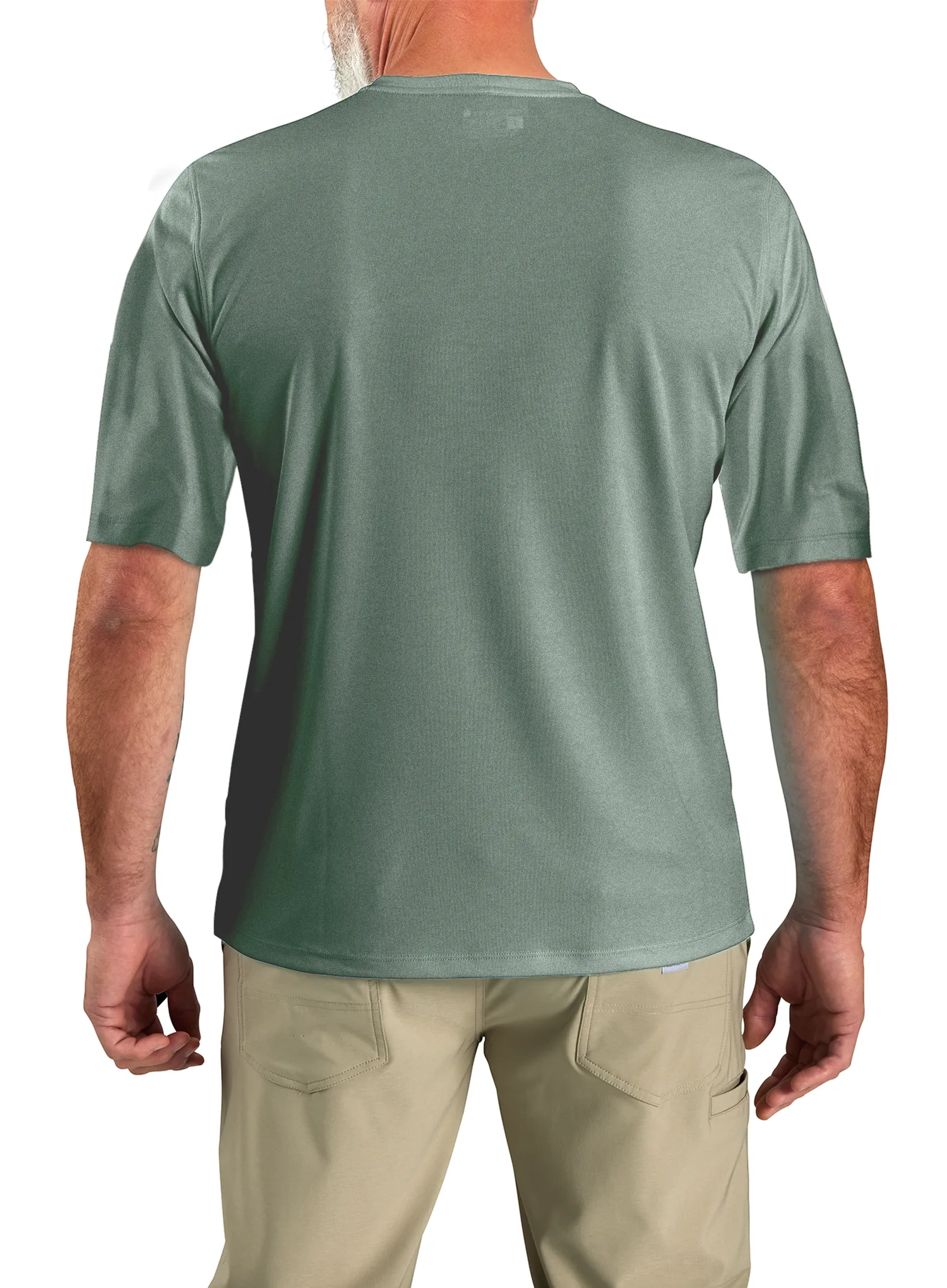 Športna majica Carhartt Force Sun Defender Relaxed Logo T-Shirt - green slate heather