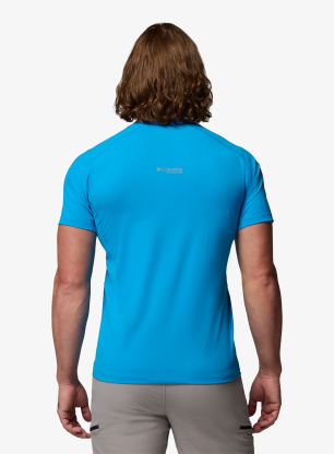Športna majica Columbia Diamond Peak Pro Short Sleeve - compass blue