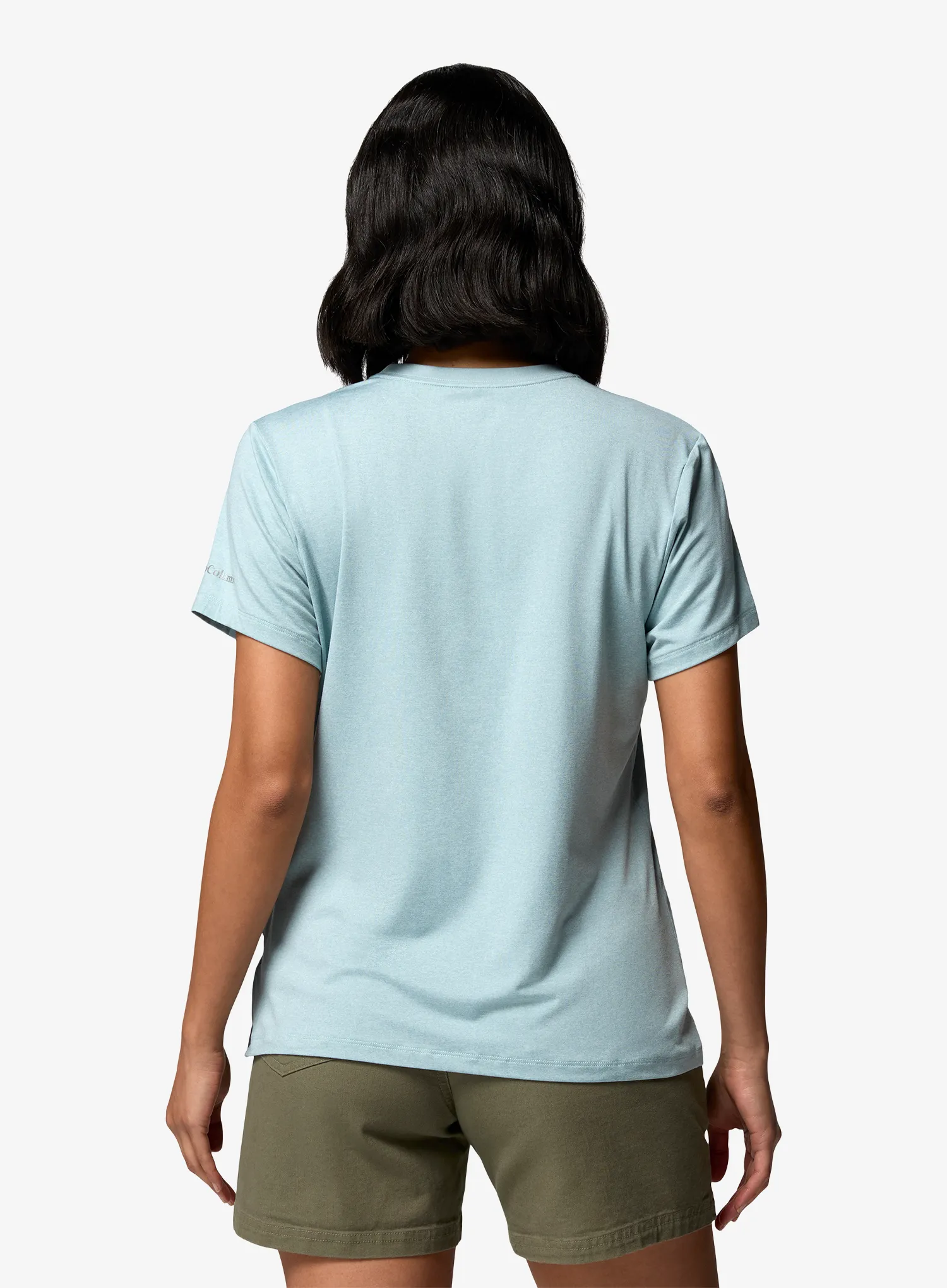 Ženska športna majica Columbia Parsons Point S/S Graphic Tee - m.light heather/splattered