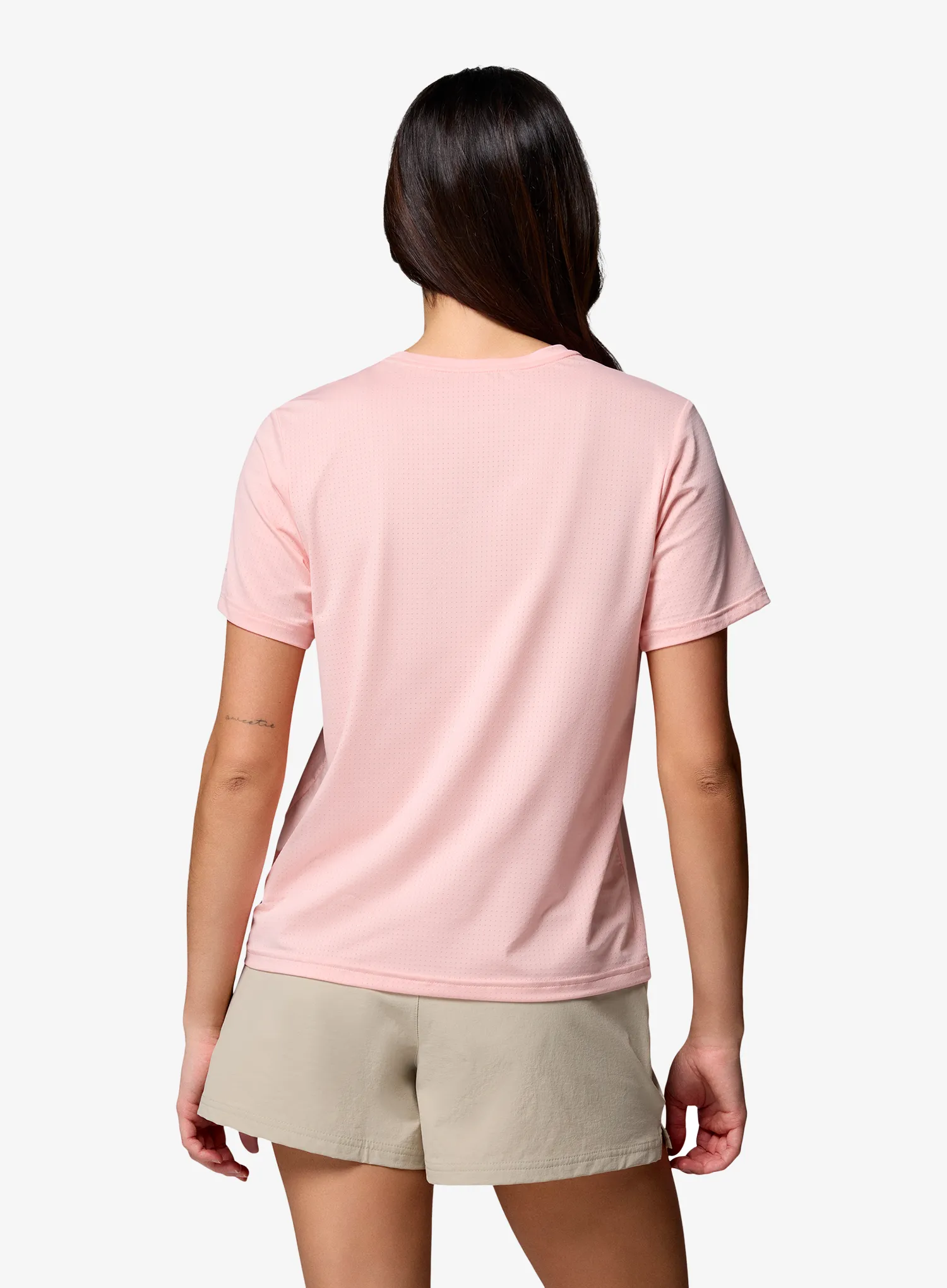 Ženska športna majica Columbia Wild Springs S/S - pink sand