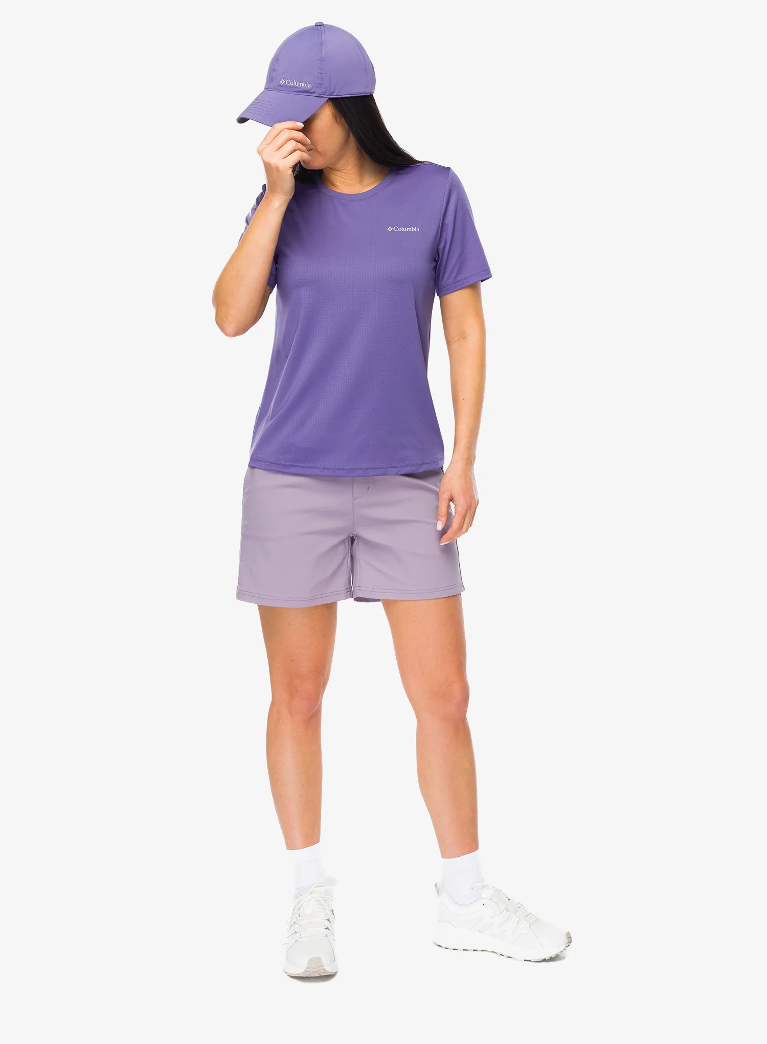 Ženska športna majica Columbia Wild Springs S/S - stormwatch