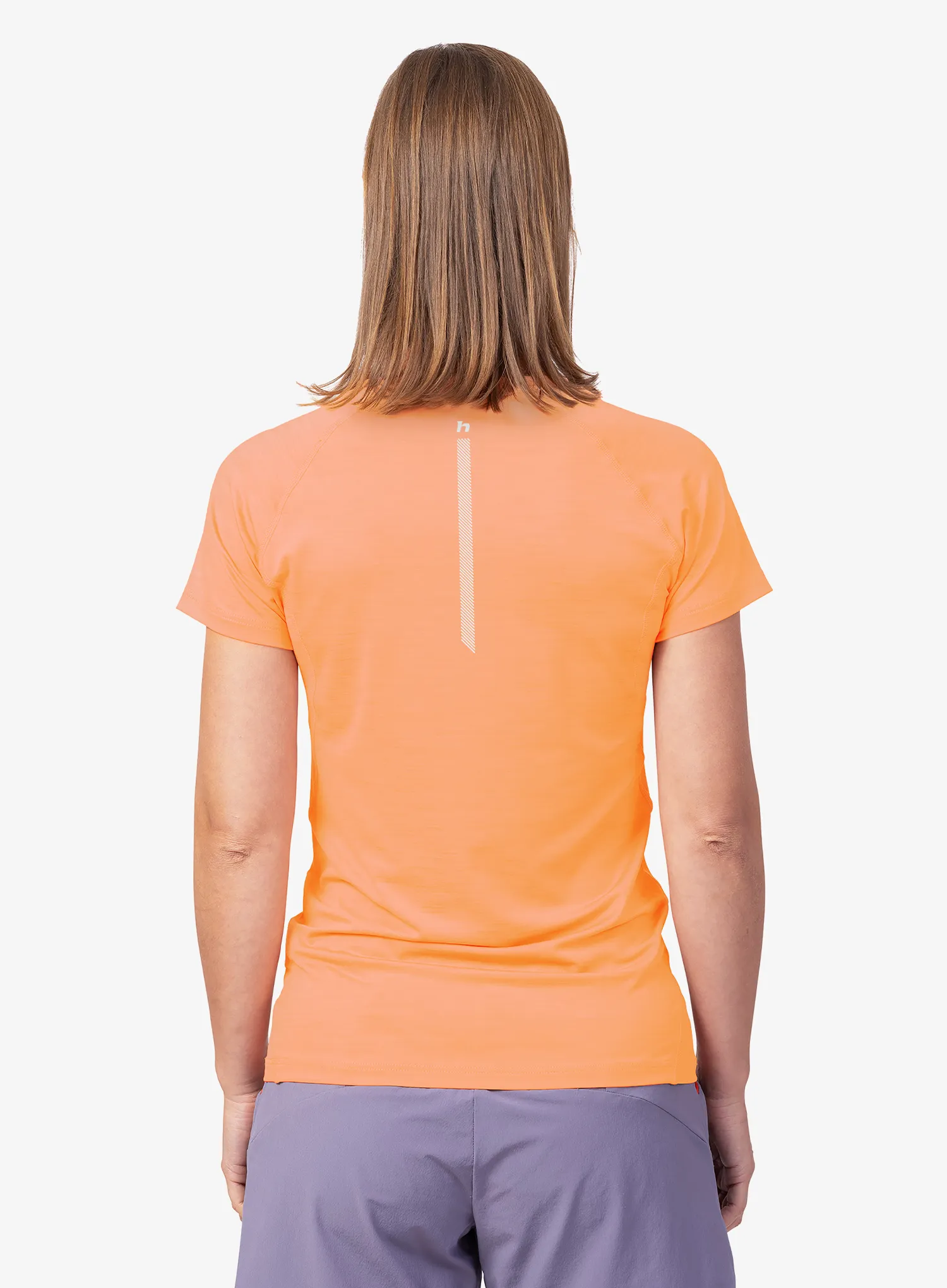 Ženska športna majica Hannah Lela - apricot wash mel