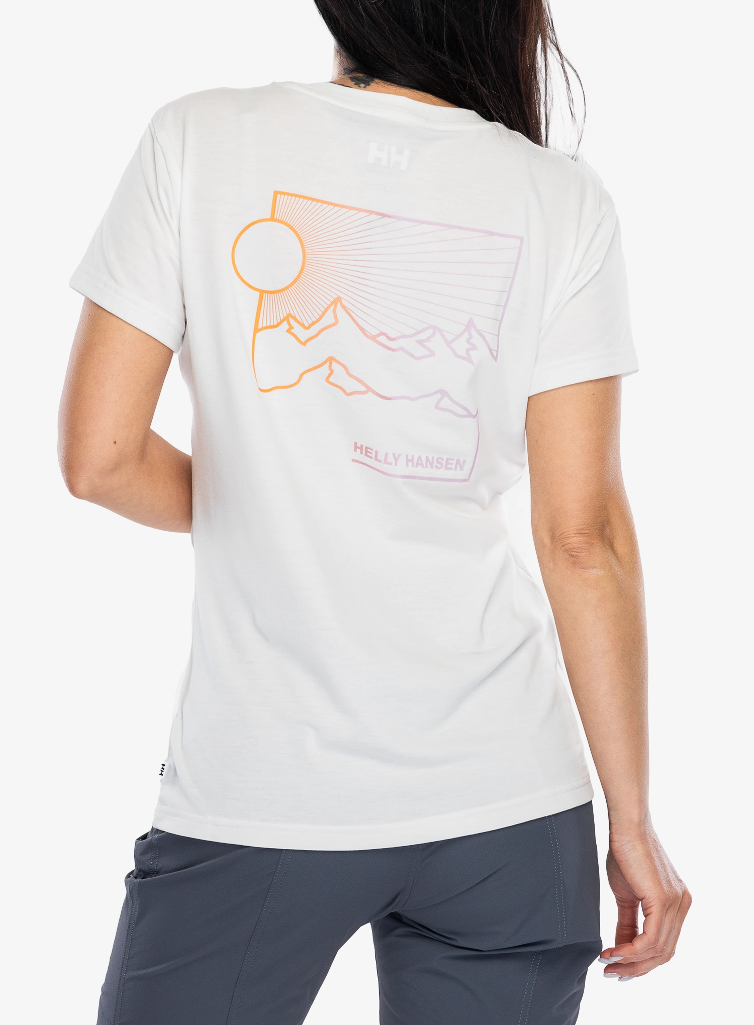 Ženska športna majica Helly Hansen Skog Recycled Graphic Tee - white