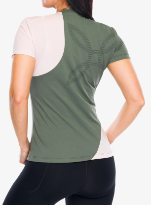 Ženska športna majica Montura Mix-Up T-Shirt - sage green/light rose