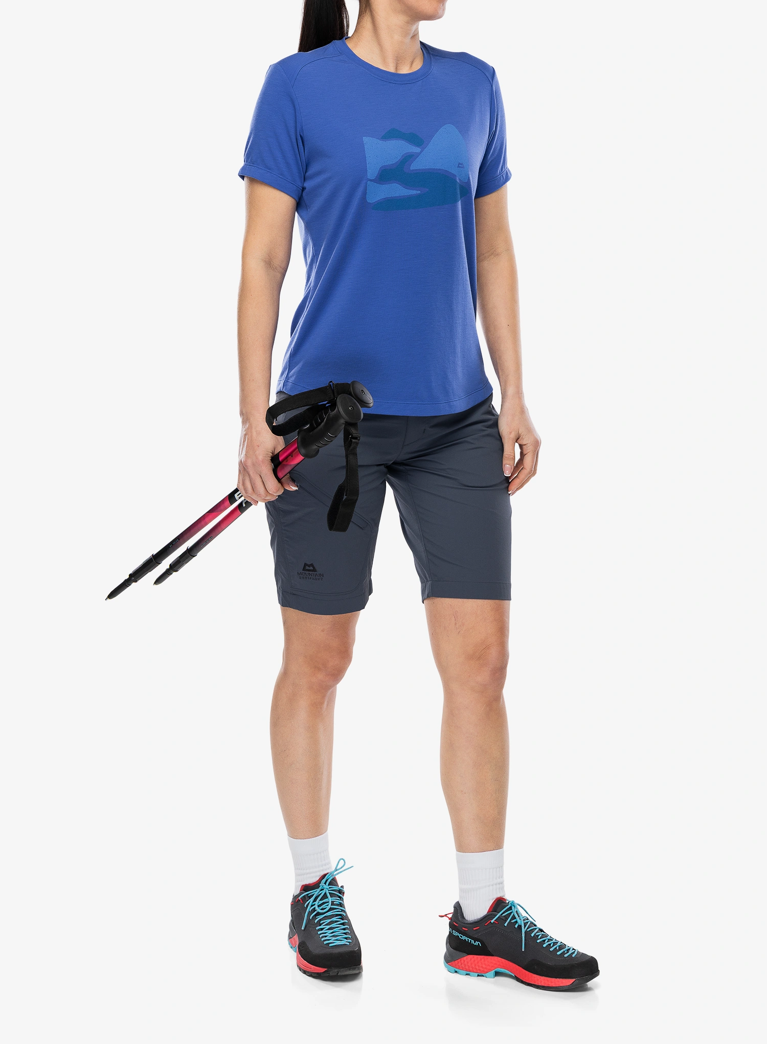 Ženska športna majica Mountain Equipment Headpoint Graphic Tee - vivid blue