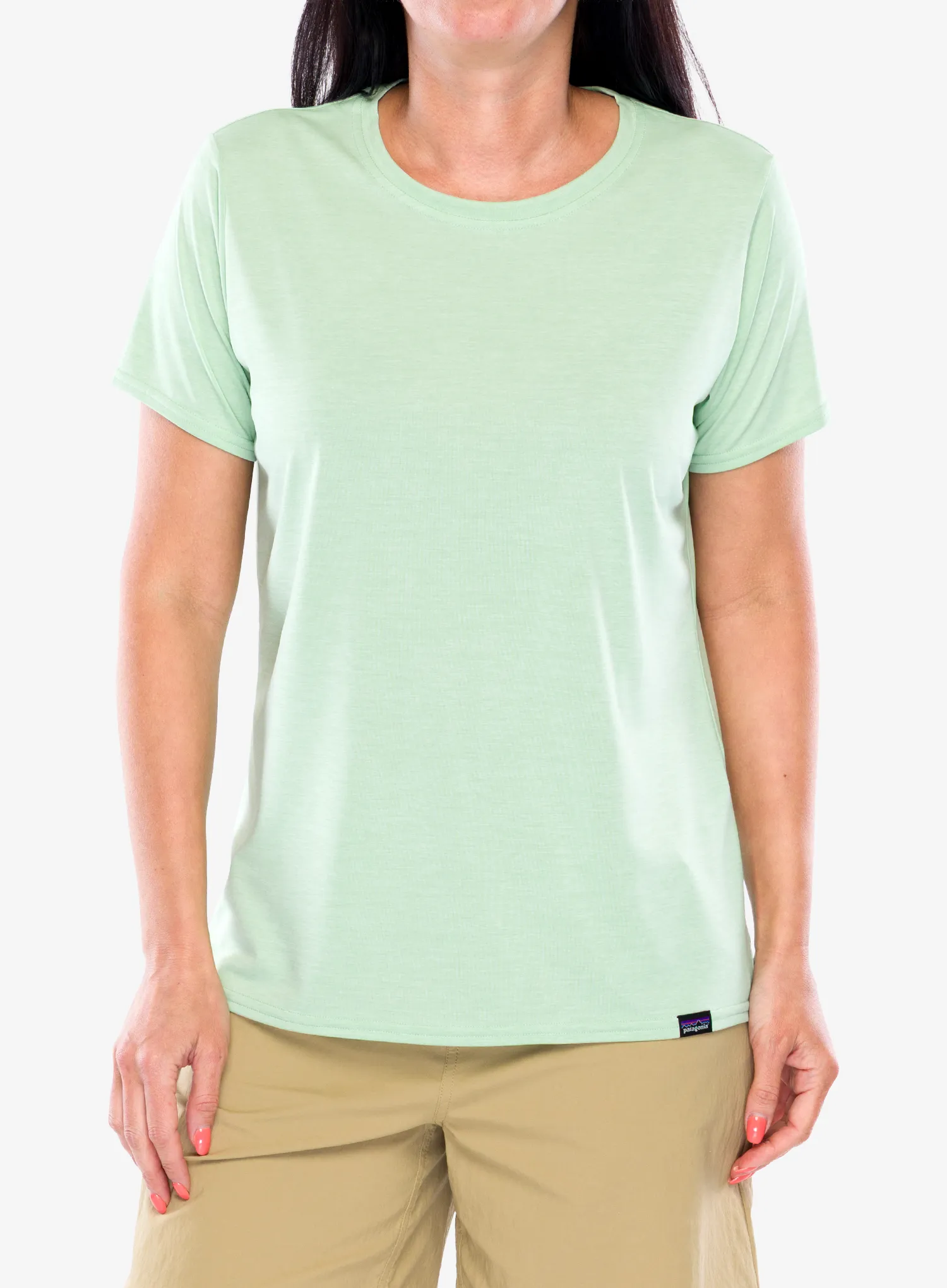Ženska športna majica Patagonia Capilene Cool Daily Shirt - rinsed green/dark rinsed gre