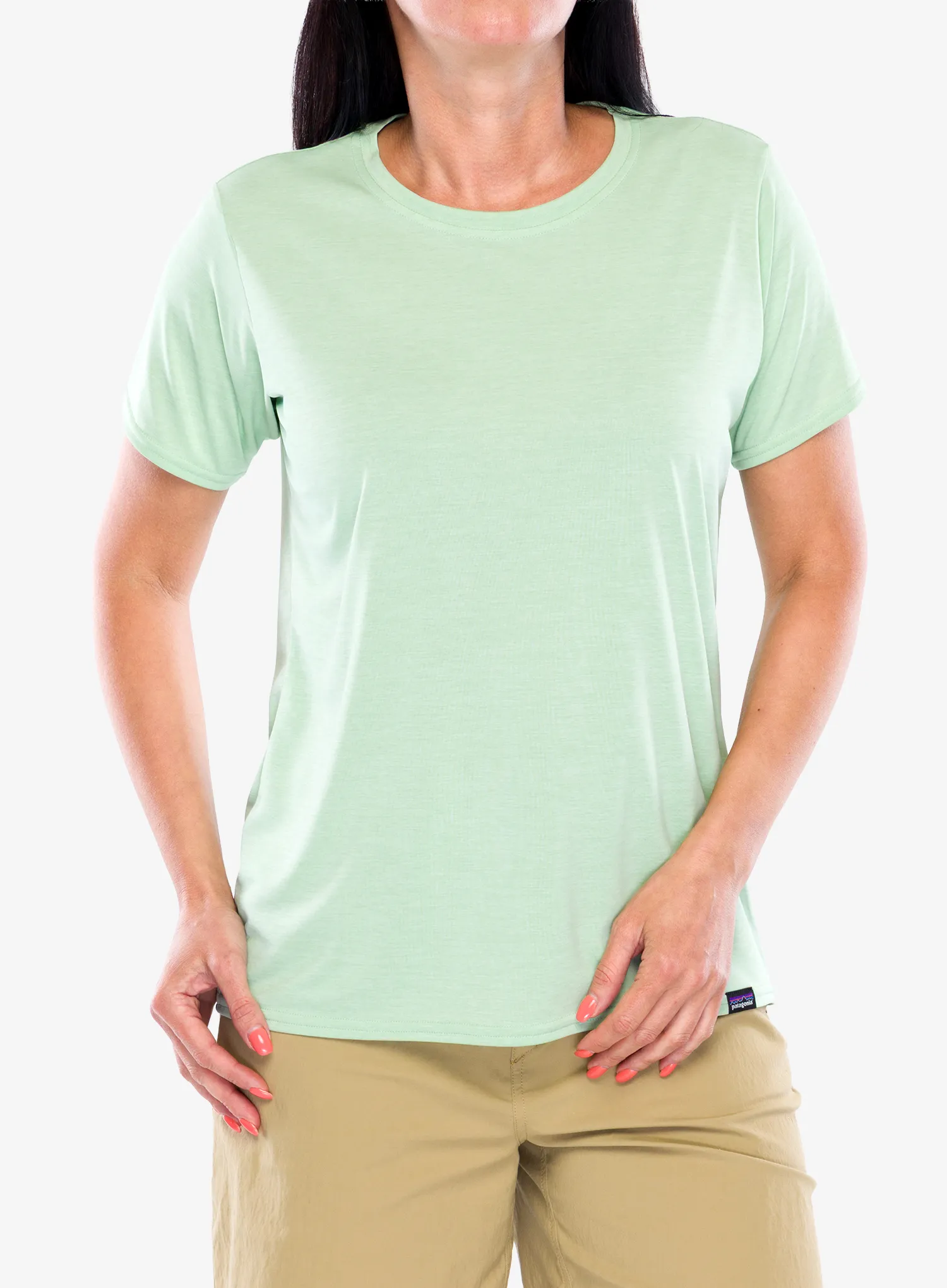 Ženska športna majica Patagonia Capilene Cool Daily Shirt - rinsed green/dark rinsed gre