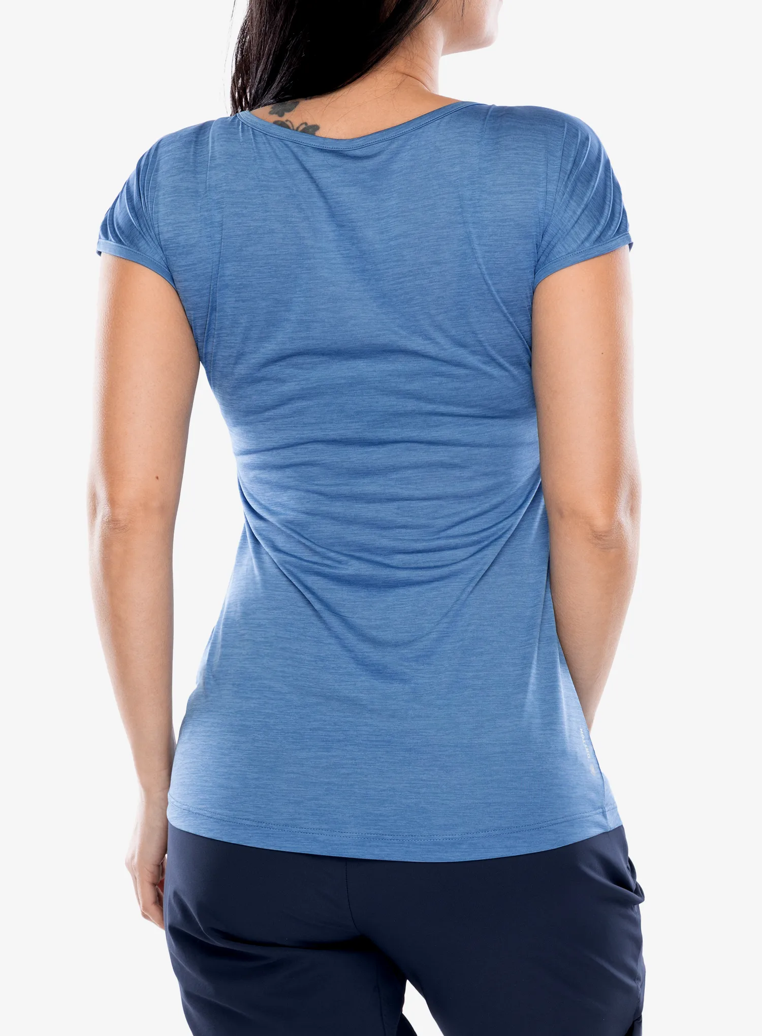 Ženska športna majica Salewa Puez Melange Dry S/S Tee - morning blue melange