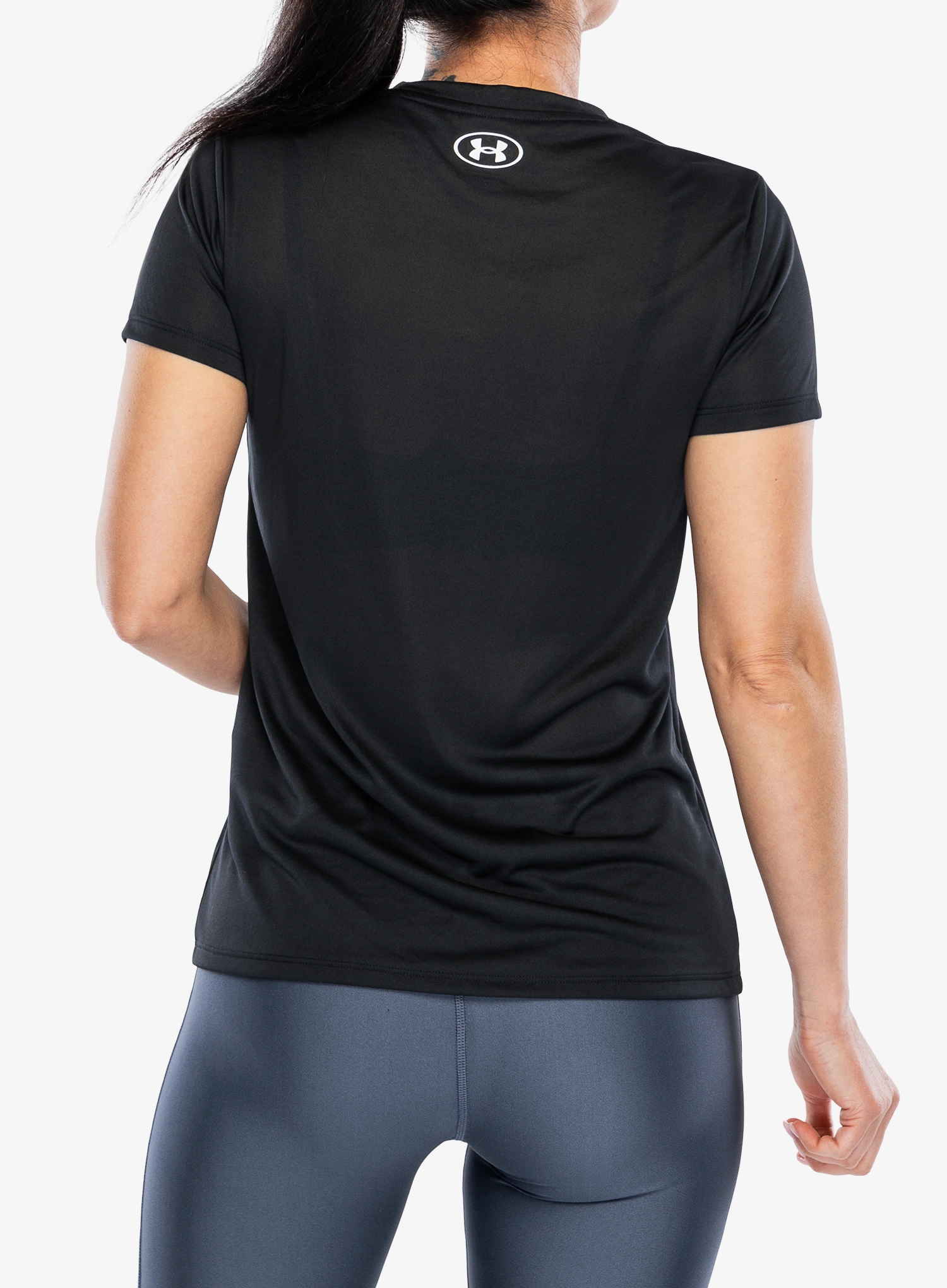 Ženska športna majica Under Armour Tech SSC - Solid - black/white