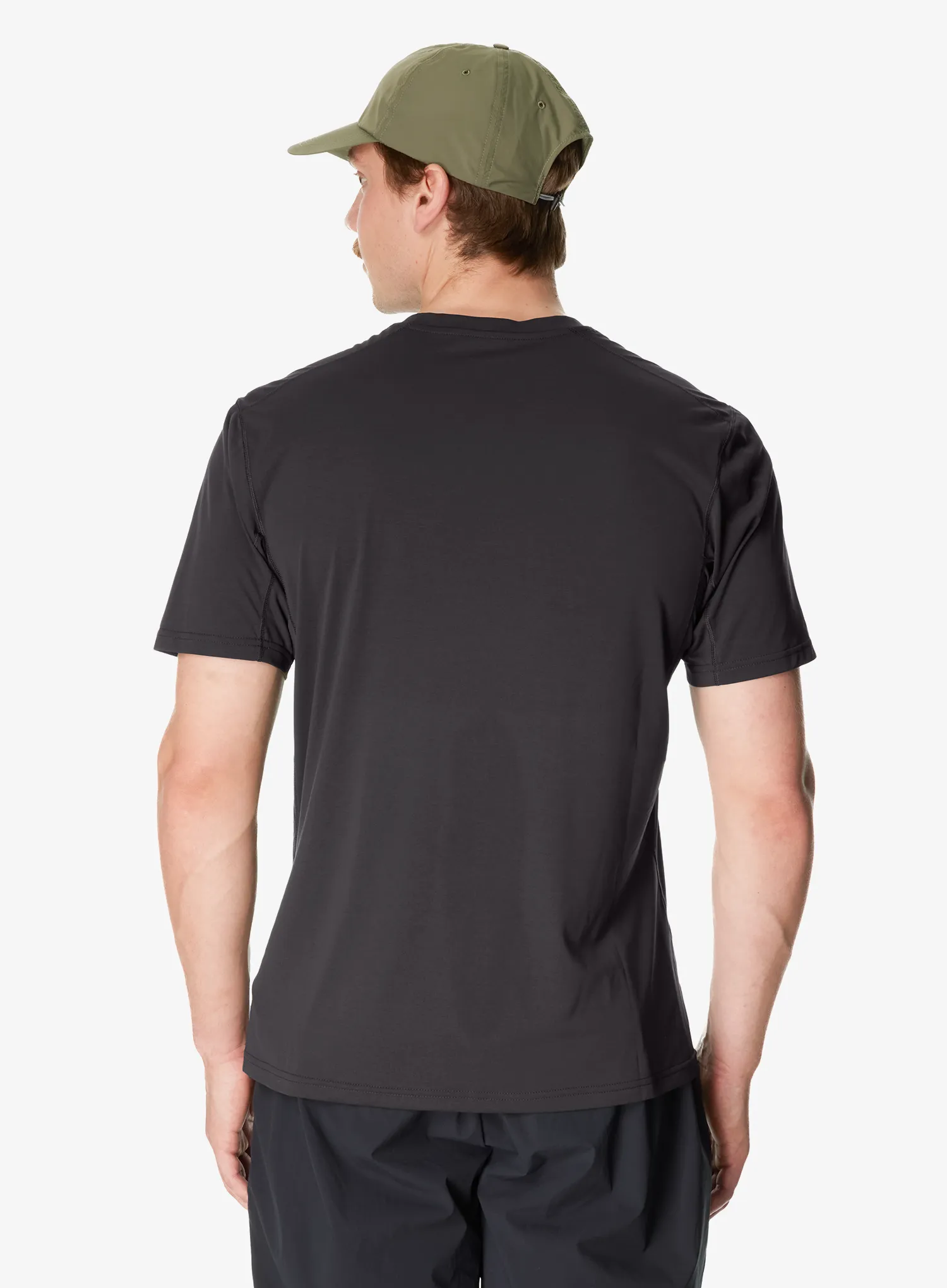 Športna majica Houdini Pace Air Message Tee - true black/houdini logo