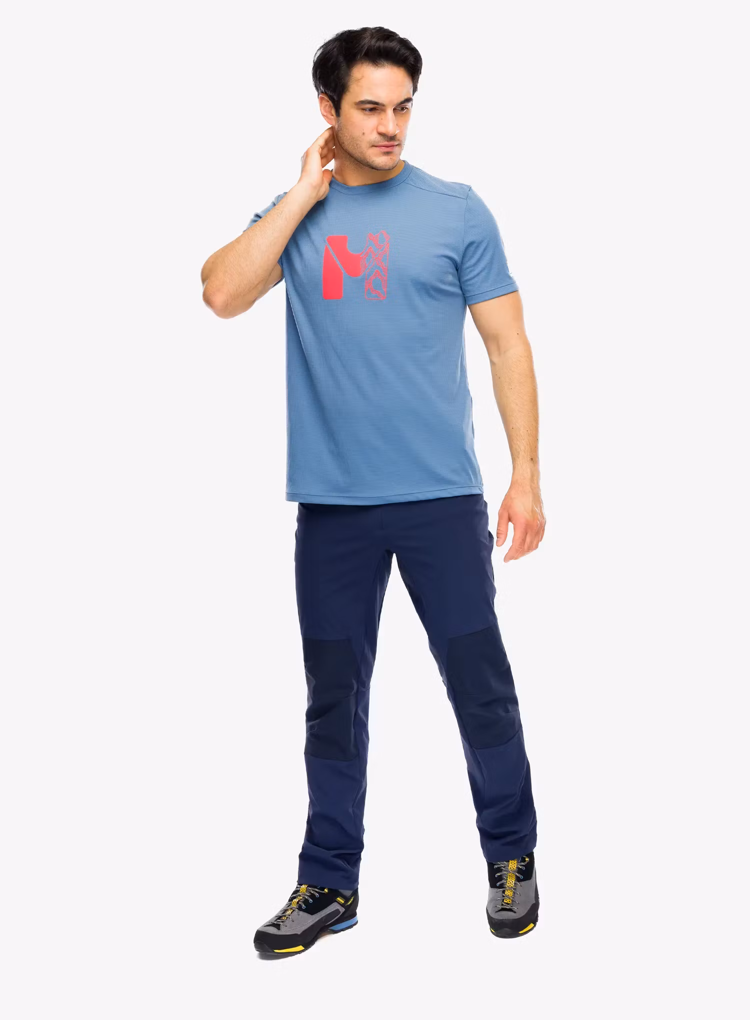 Športna majica Millet Kamet Map Ts SS - coronet blue