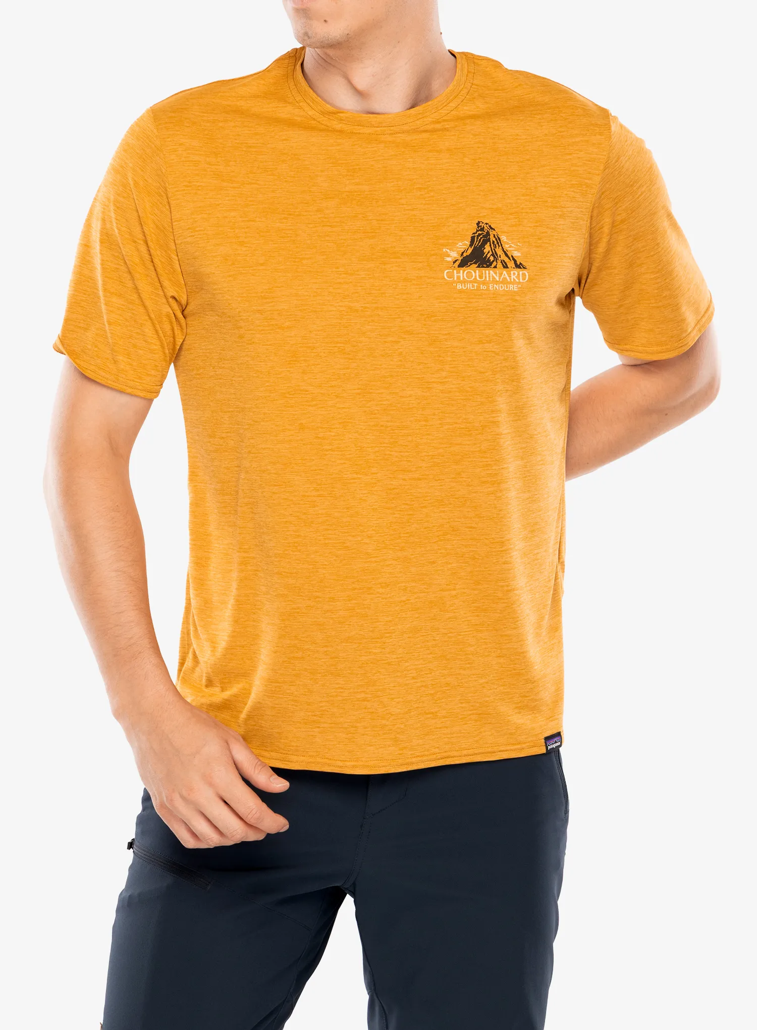 Športna majica Patagonia Cap Cool Daily Graphic Shirt Lands - chouinard crest/talon gold