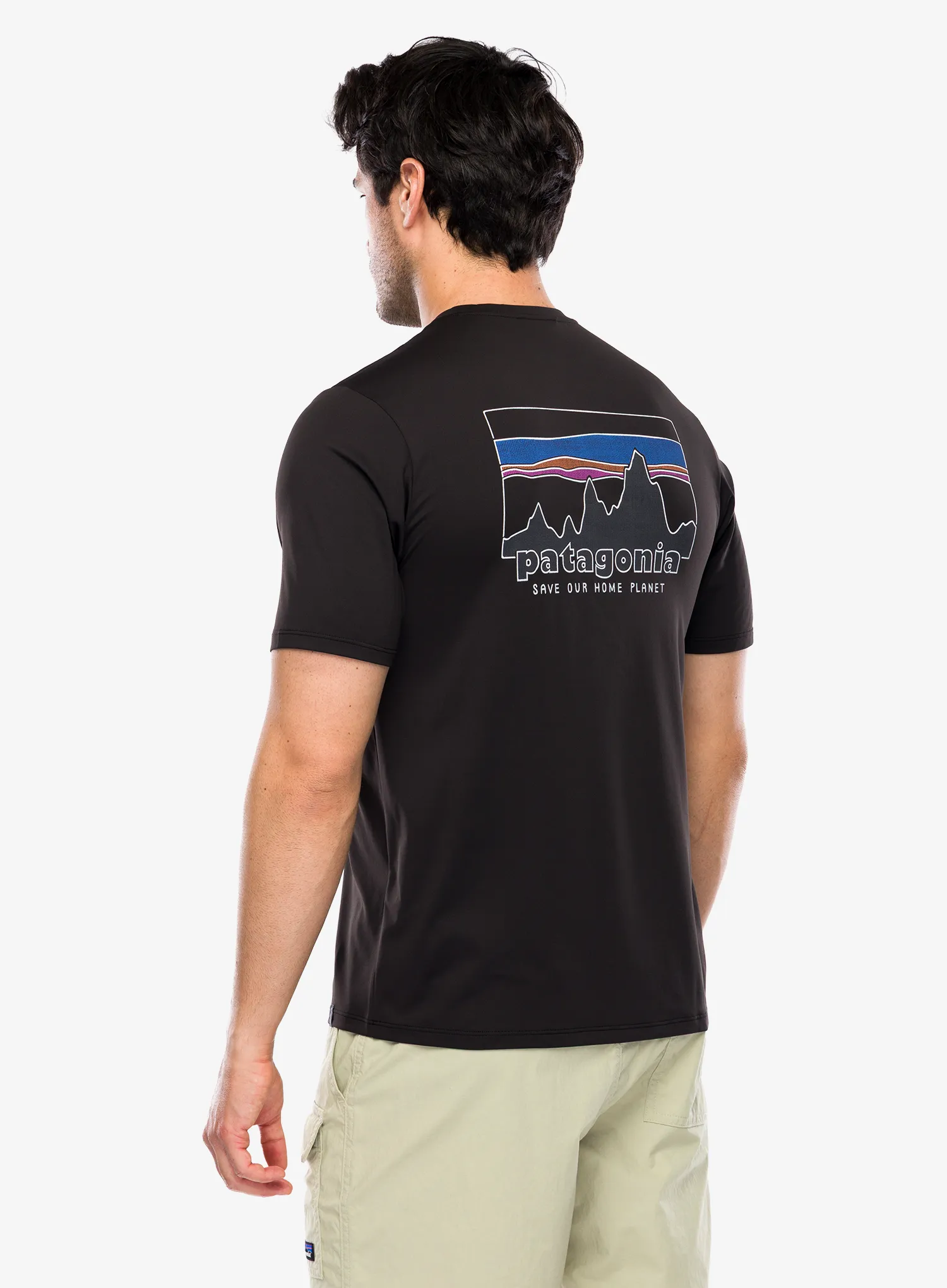 Športna majica Patagonia Cap Cool Daily Shirt 73 Skyline - black