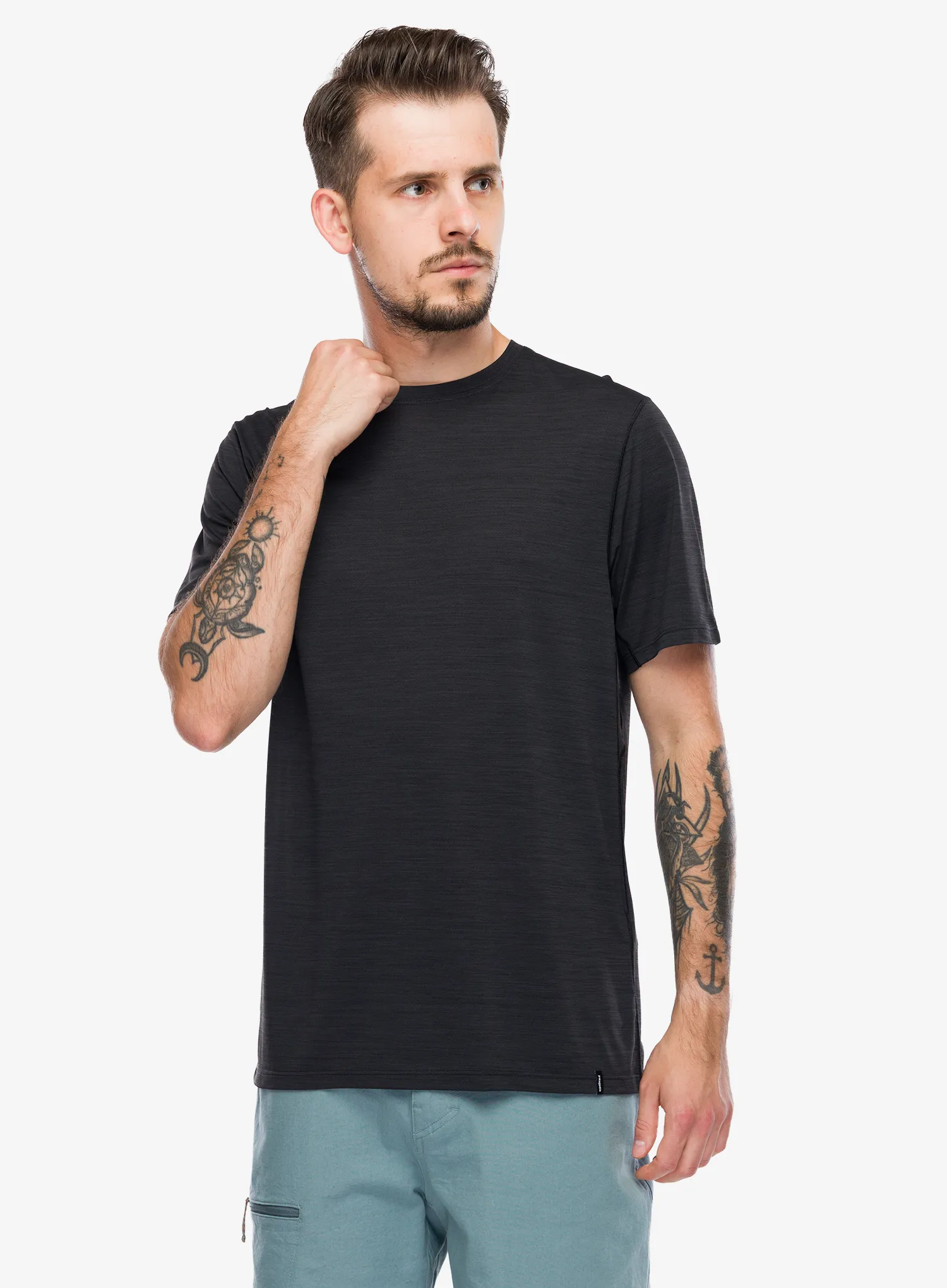 Športna majica Patagonia Cap Cool Ultra Shirt - black/forge grey x-dye
