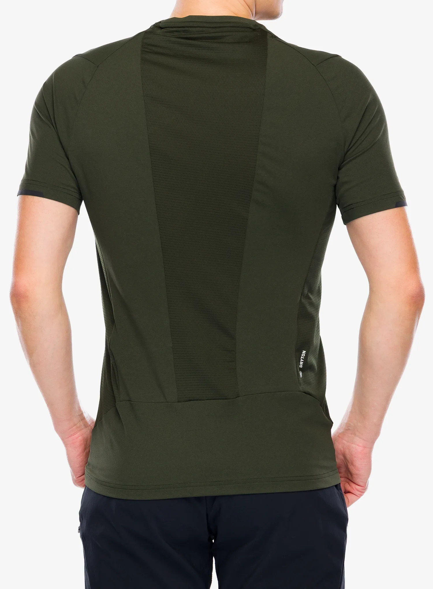 Športna majica Salewa Pedroc Dry Hyb T-Shirt - dark olive