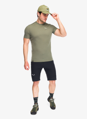 Športna majica Salewa Puez Hyb Dry T-Shirt - faded green