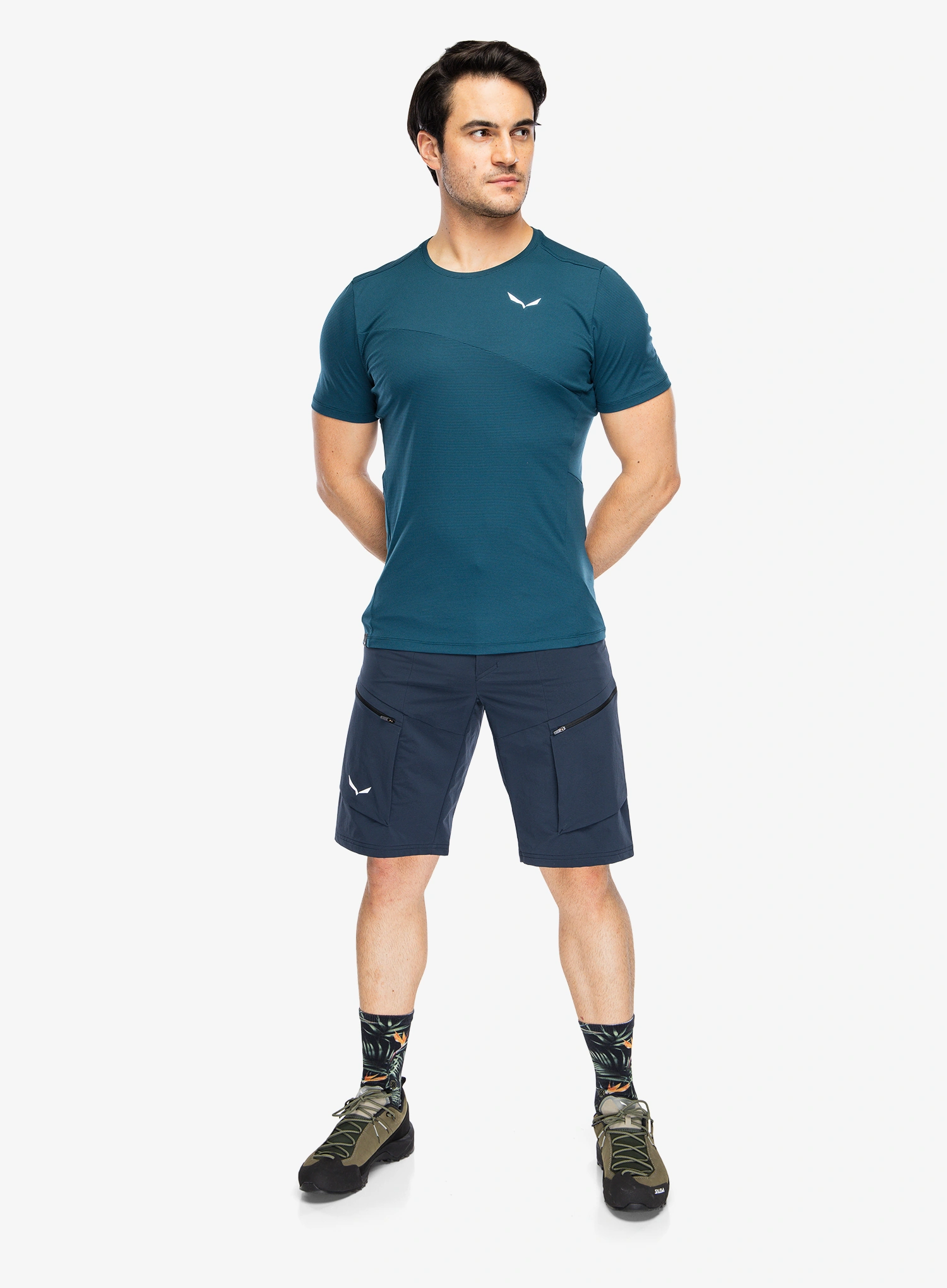Športna majica Salewa Puez Sporty Dry T-Shirt - pond blue