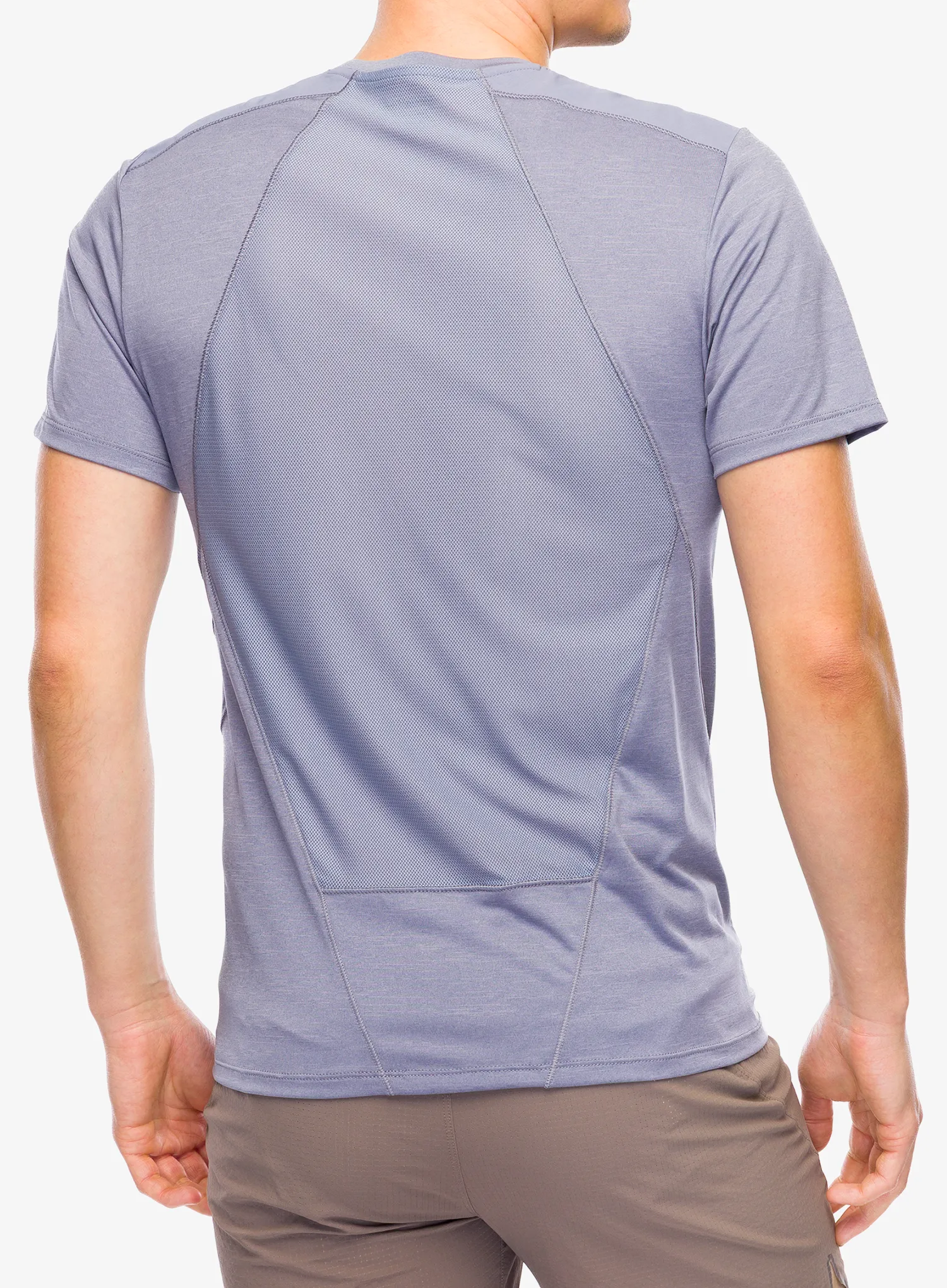 Športna majica Salomon Outline S/S Tee - blue granite