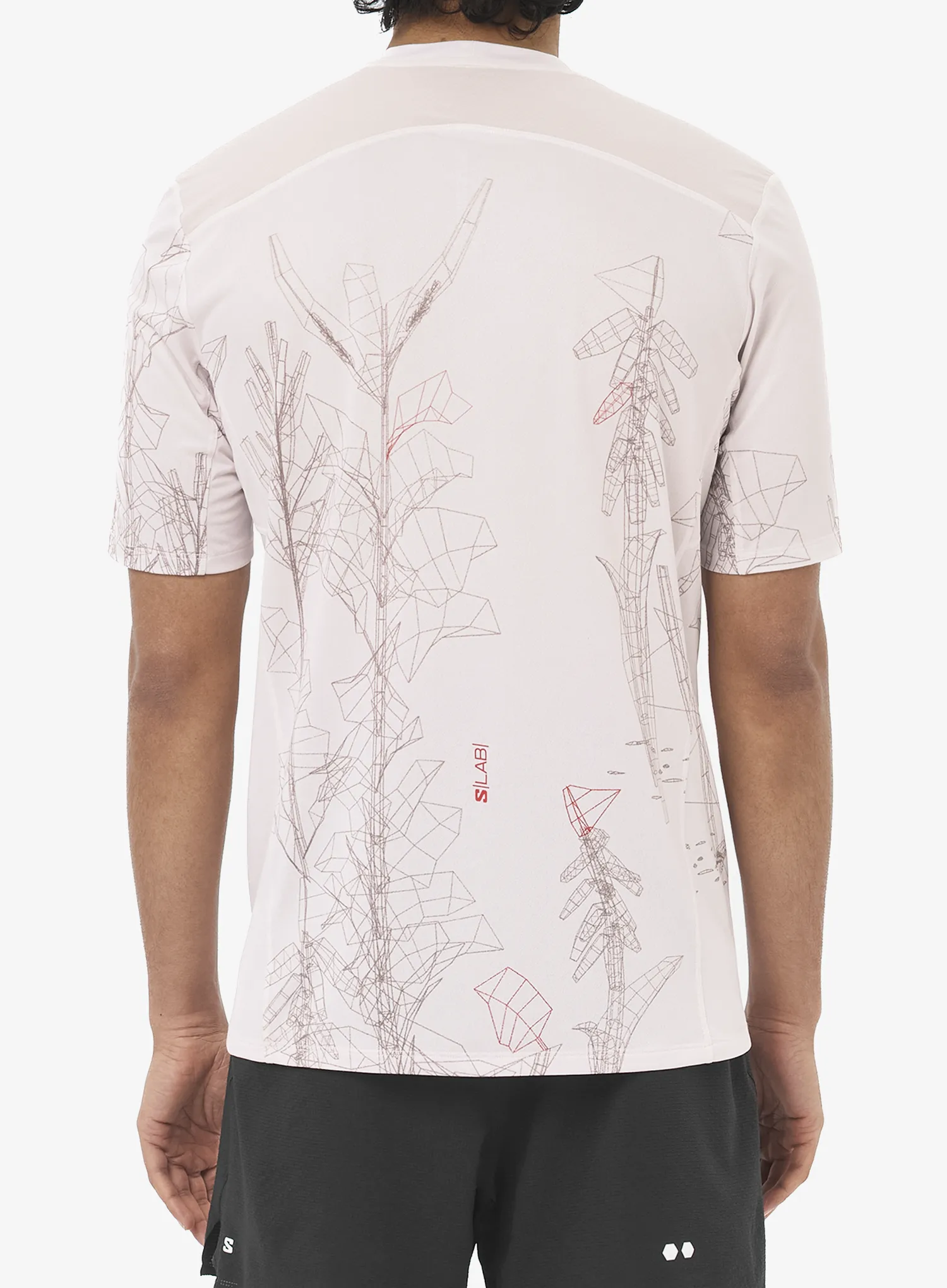 Športna majica Salomon S/Lab Ultra TEE AOP - lilac ash