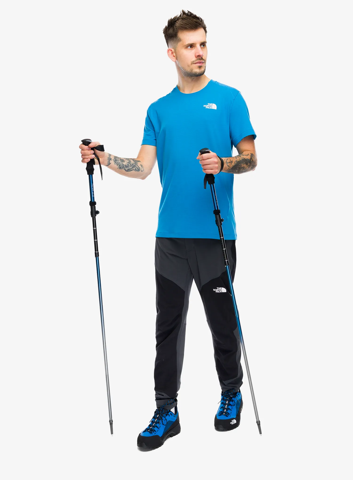 Športna majica The North Face Lightning Alpine S/S Tee - skyline blue