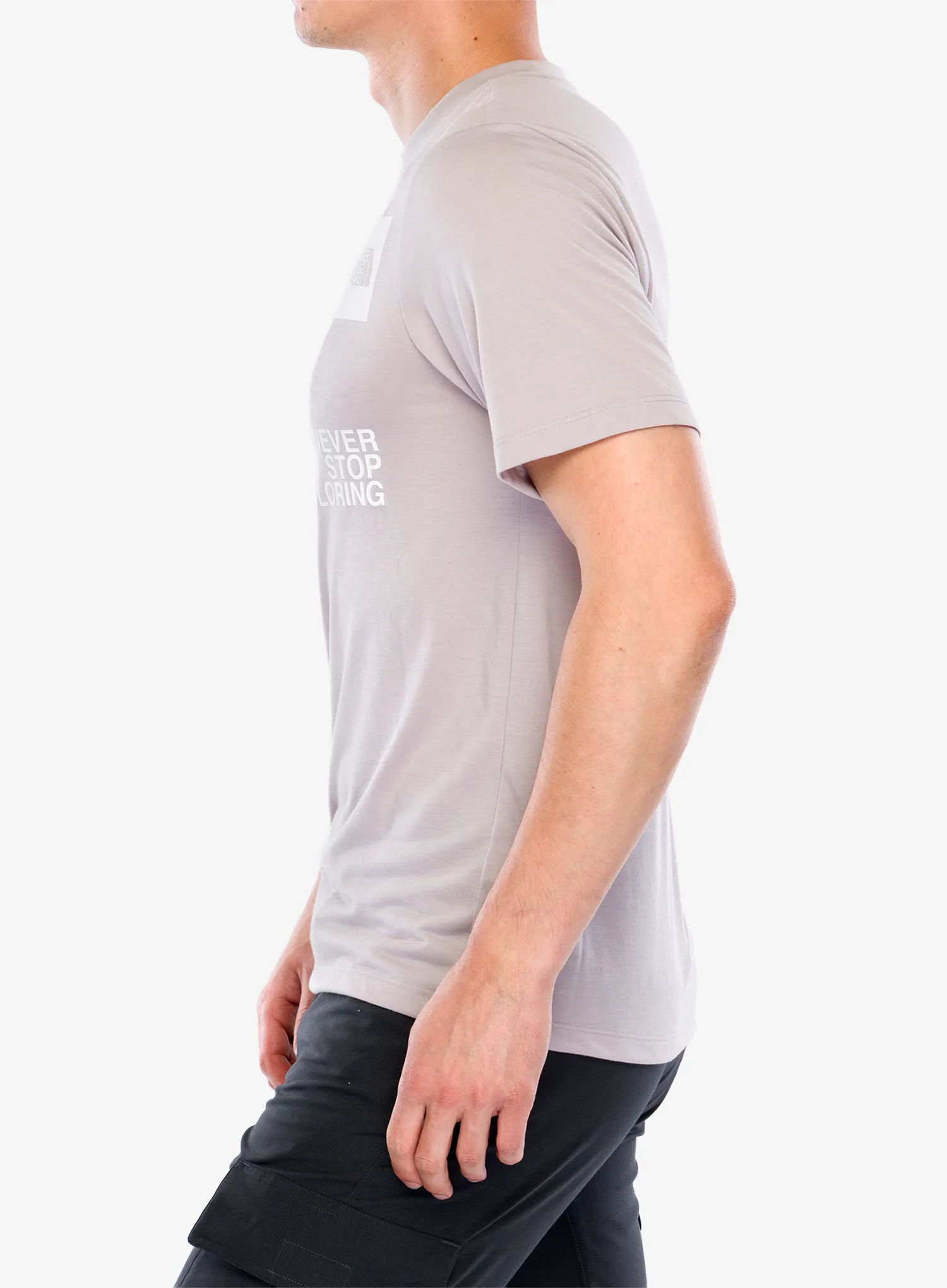 Športna majica The North Face Mountain Foundation Coordinates Tee - moonstone grey