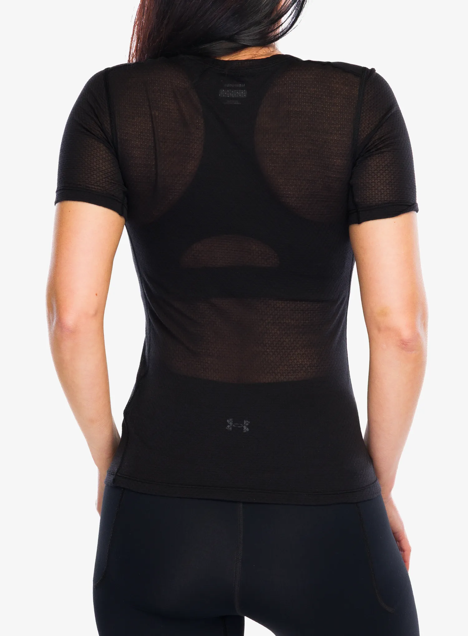 Ženska termo majica Icebreaker Merino Blend 75 Cool-Lite Featherlight SS Crewe - black